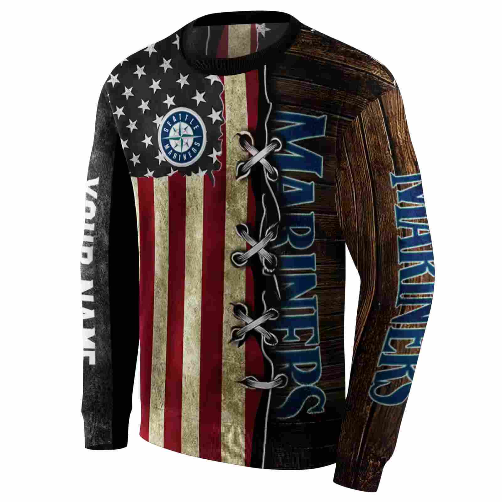 customized seattle mariners american pride hoodie new arrival