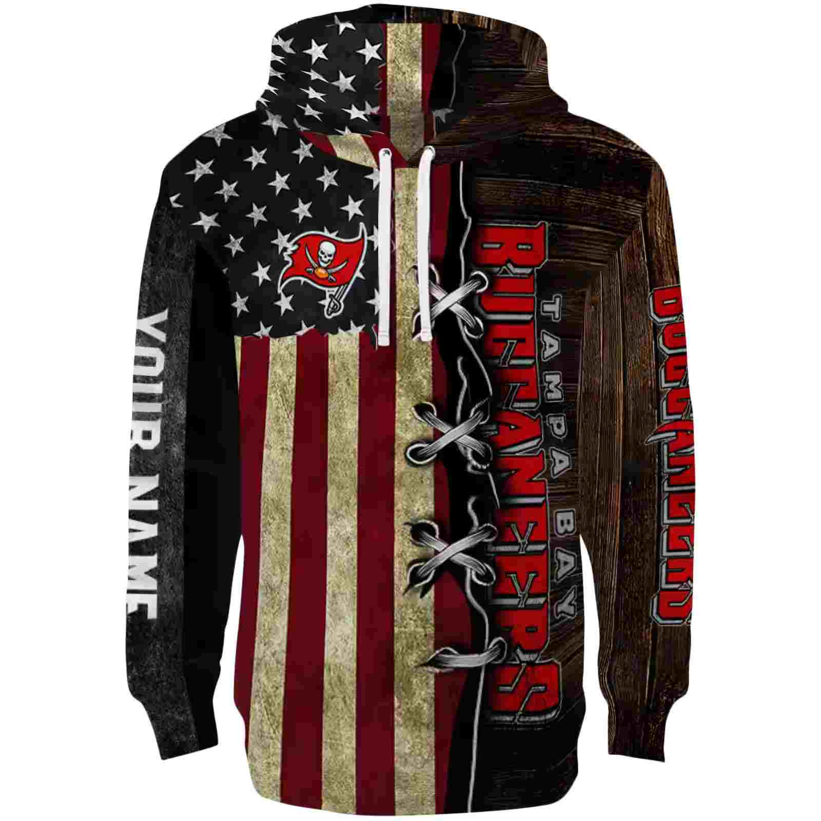 Customized Tampa Bay Buccaneers American Pride Hoodie