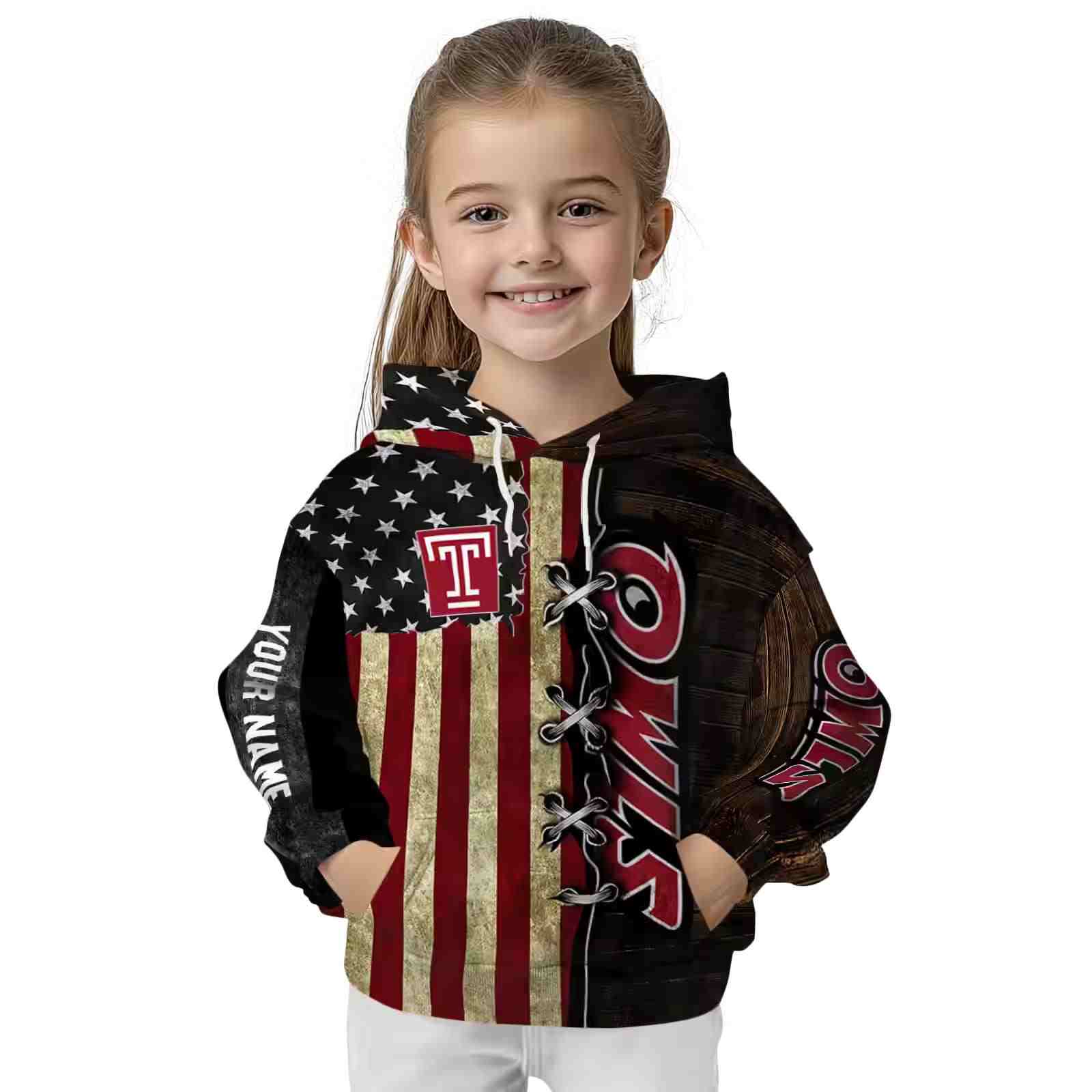 customized temple owls american pride hoodie top rated