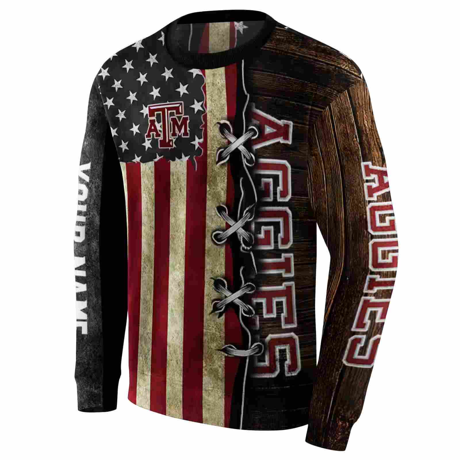 customized texas am aggies american pride hoodie new arrival