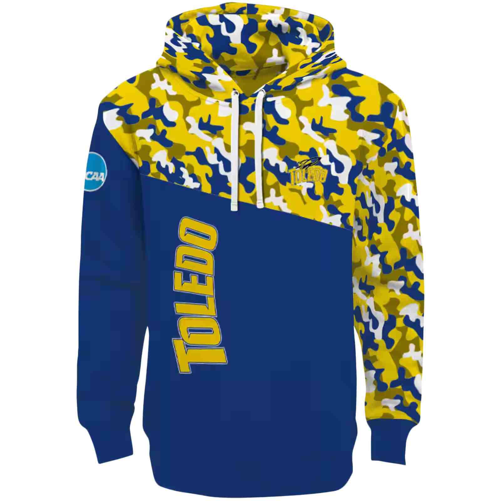 Customized Toledo Rockets Camo Pattern Blue Hoodie