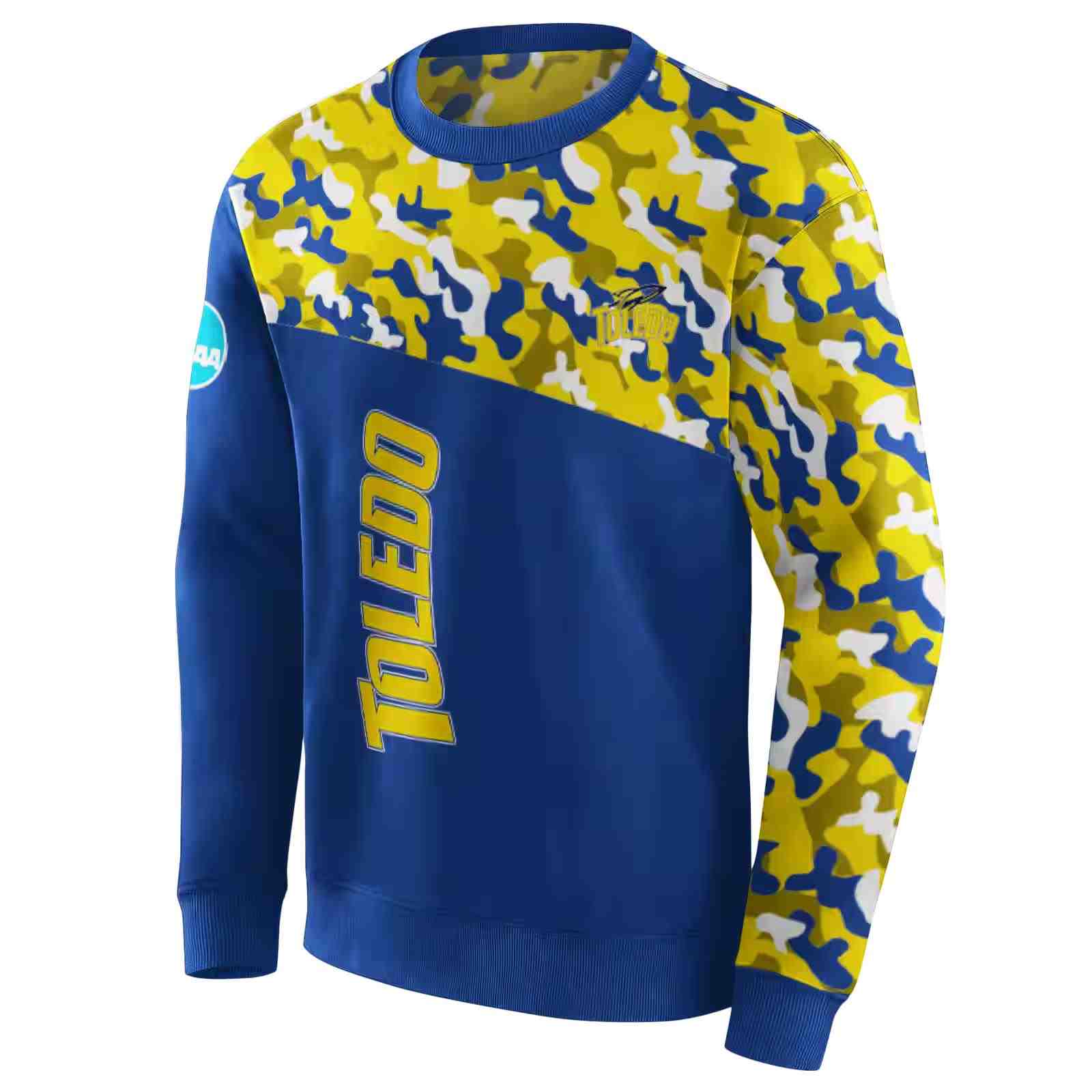 customized toledo rockets camo pattern blue hoodie new arrival