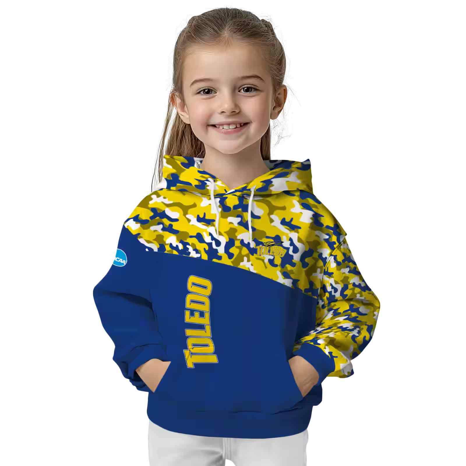 customized toledo rockets camo pattern blue hoodie top rated