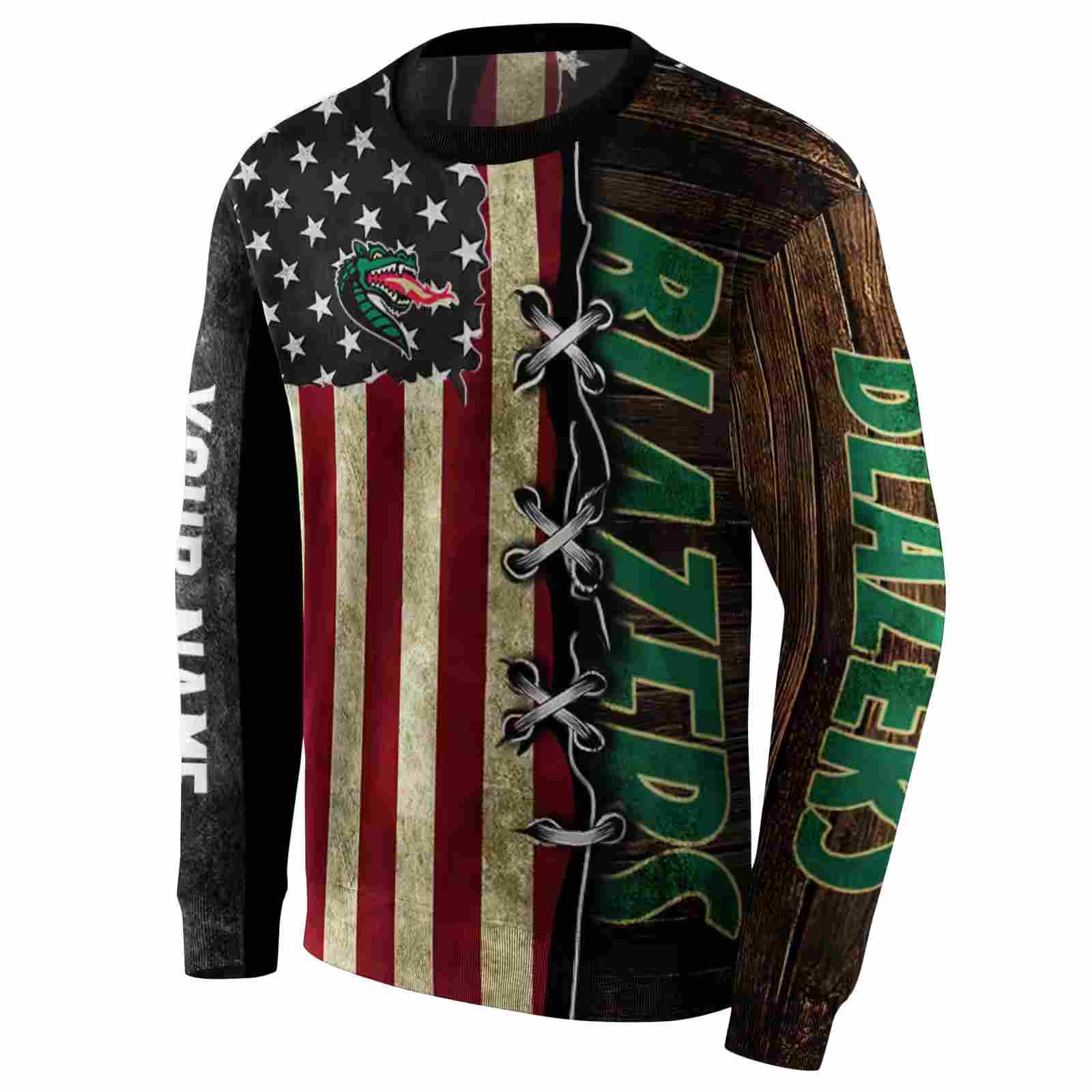 customized uab blazers american pride hoodie new arrival