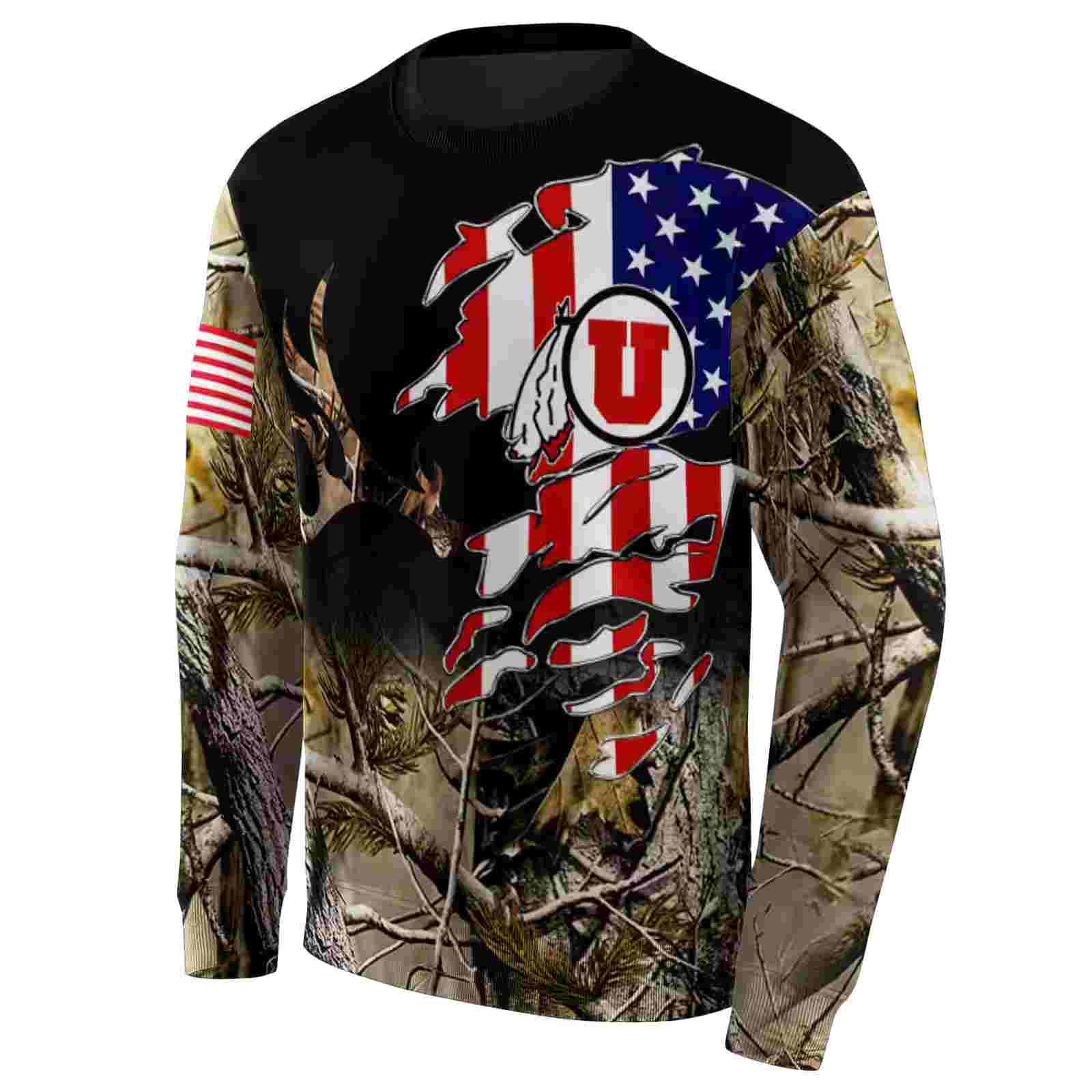 customized utah utes tree camo hoodie new arrival