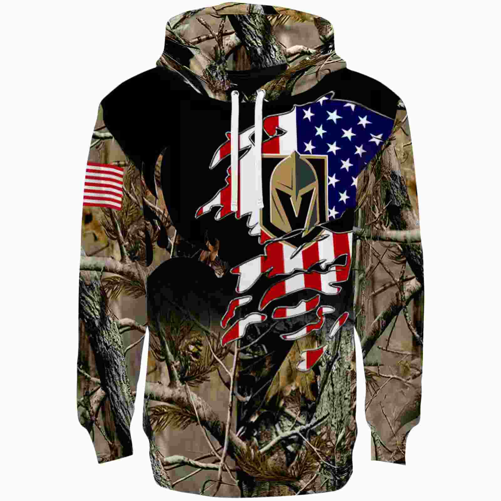 Customized Vegas Golden Knights Tree Camo Hoodie