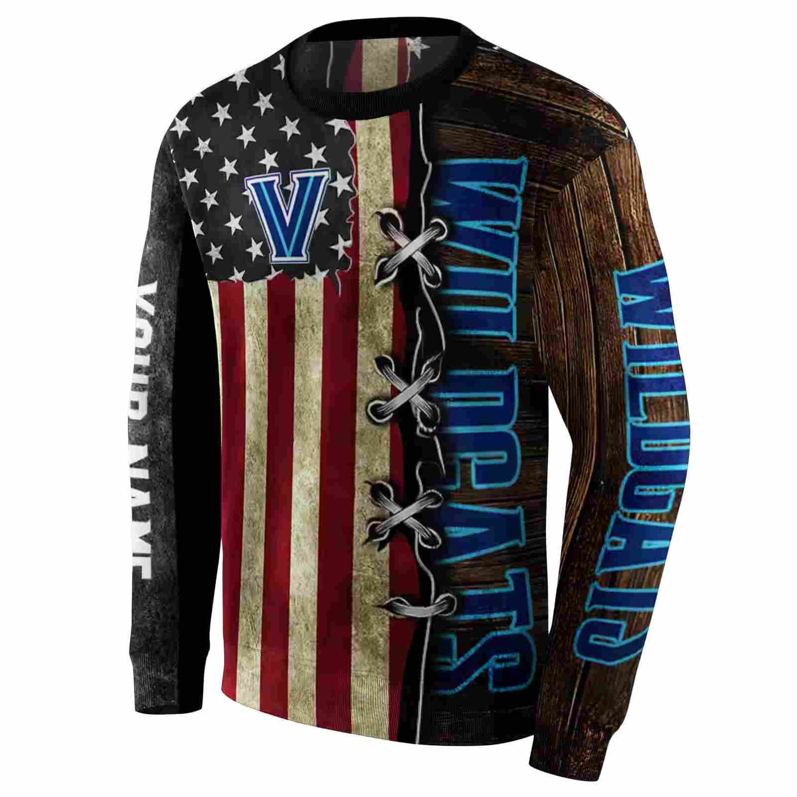 customized villanova wildcats american pride hoodie new arrival