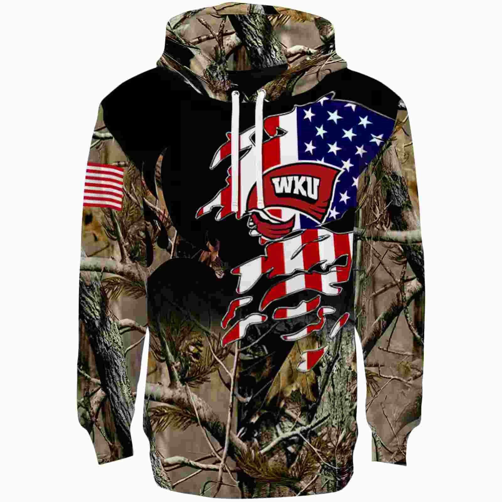 Customized Western Kentucky Hilltoppers Tree Camo Hoodie