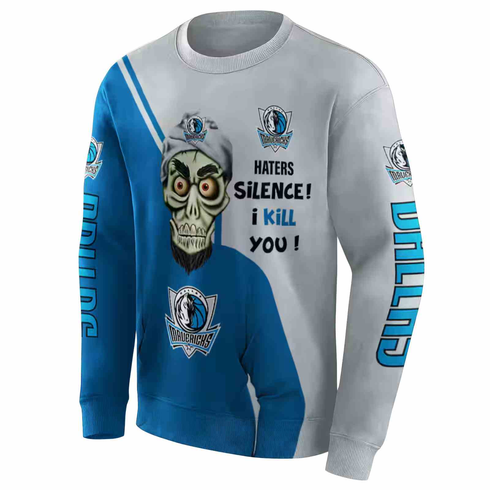 dallas mavericks achmed skull blue hoodie new arrival
