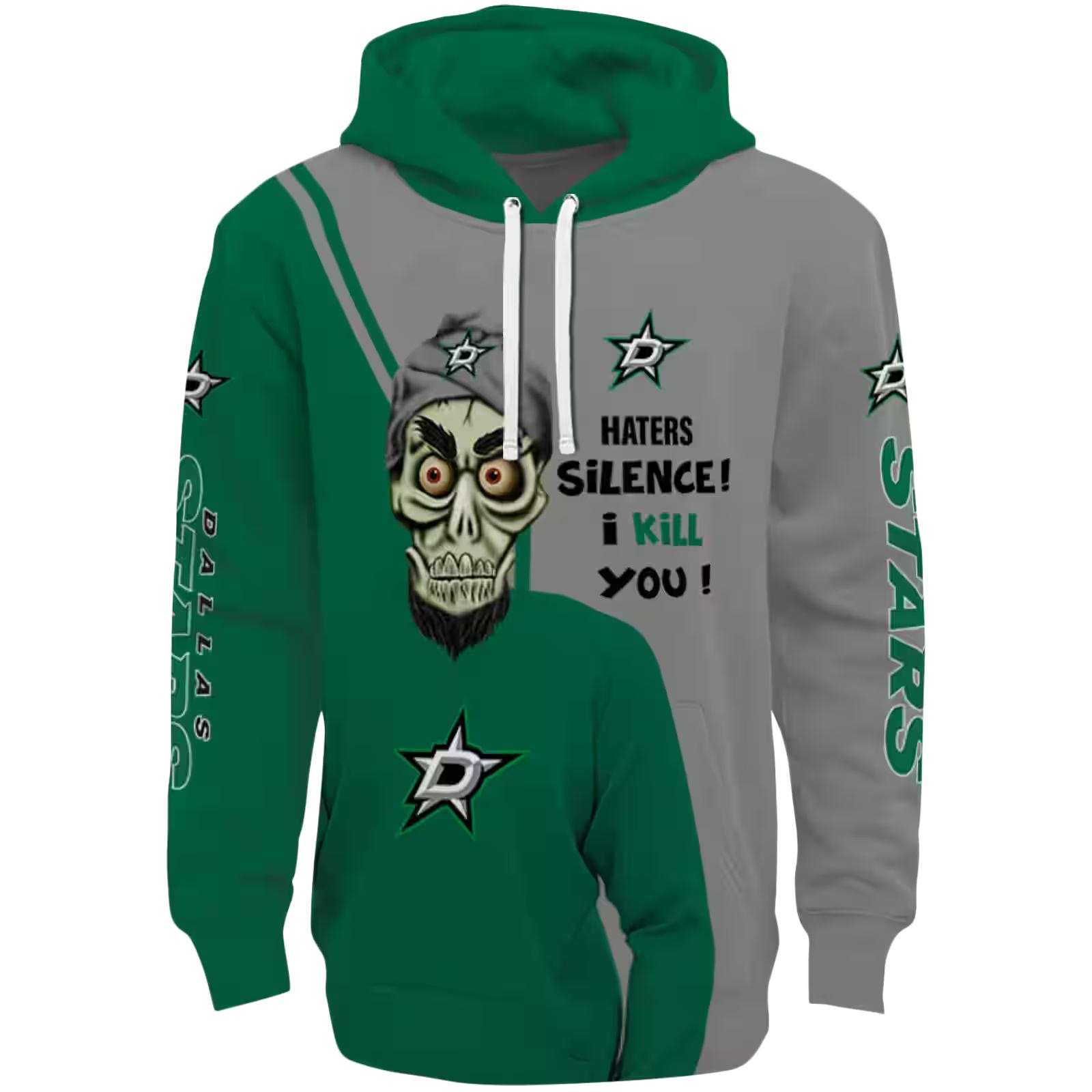 Dallas Stars Achmed Skull Green Hoodie