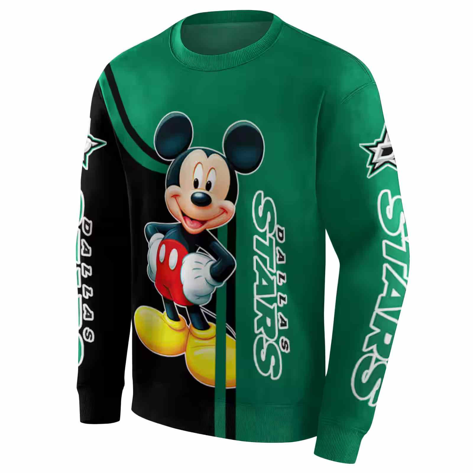 dallas stars mickey mouse green black hoodie new arrival