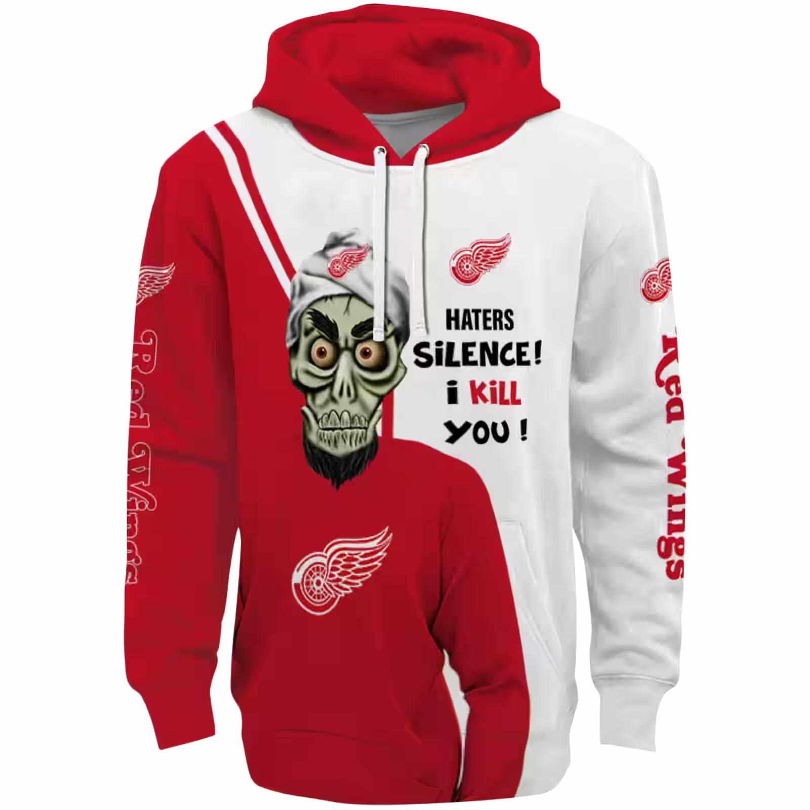 Detroit Red Wings Achmed Skull Red Hoodie