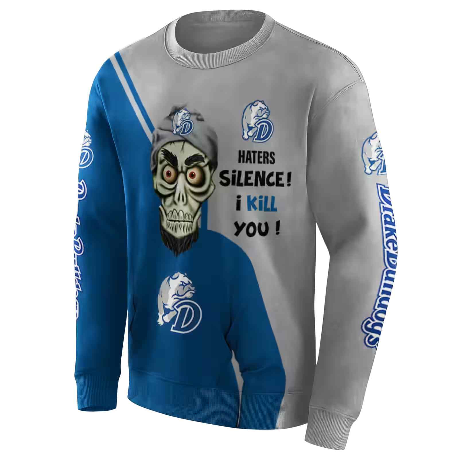 drake bulldogs achmed skull blue hoodie new arrival