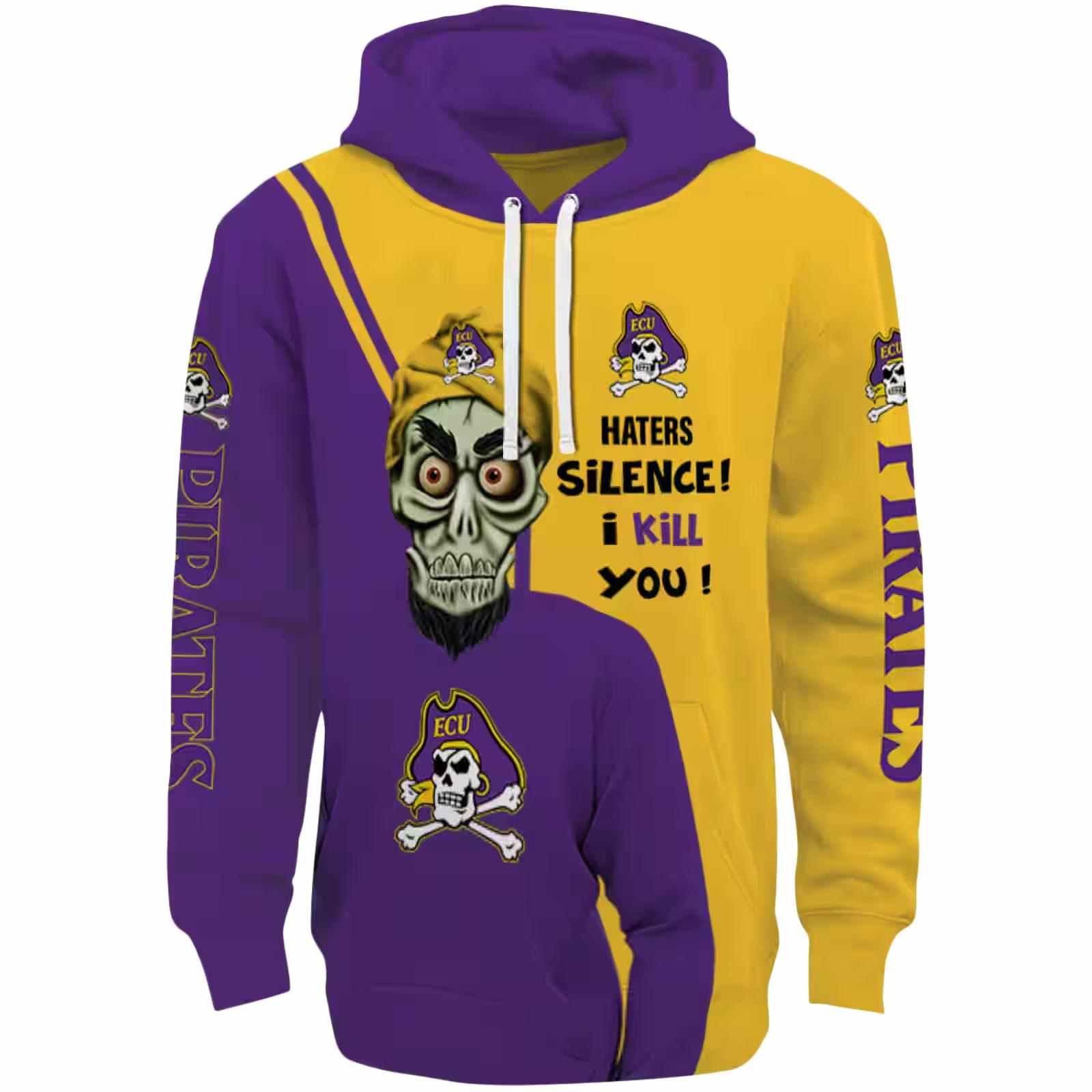 East Carolina Pirates Achmed Skull Purple Hoodie