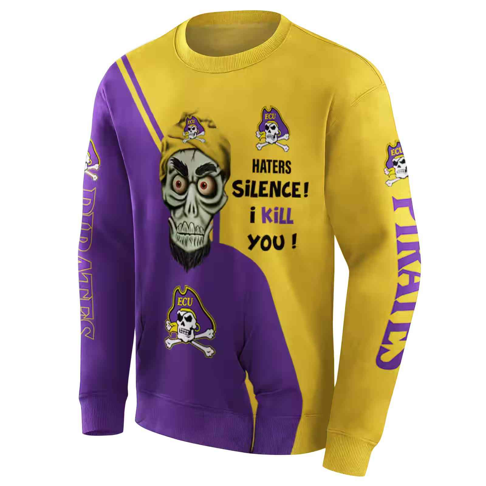 east carolina pirates achmed skull purple hoodie new arrival