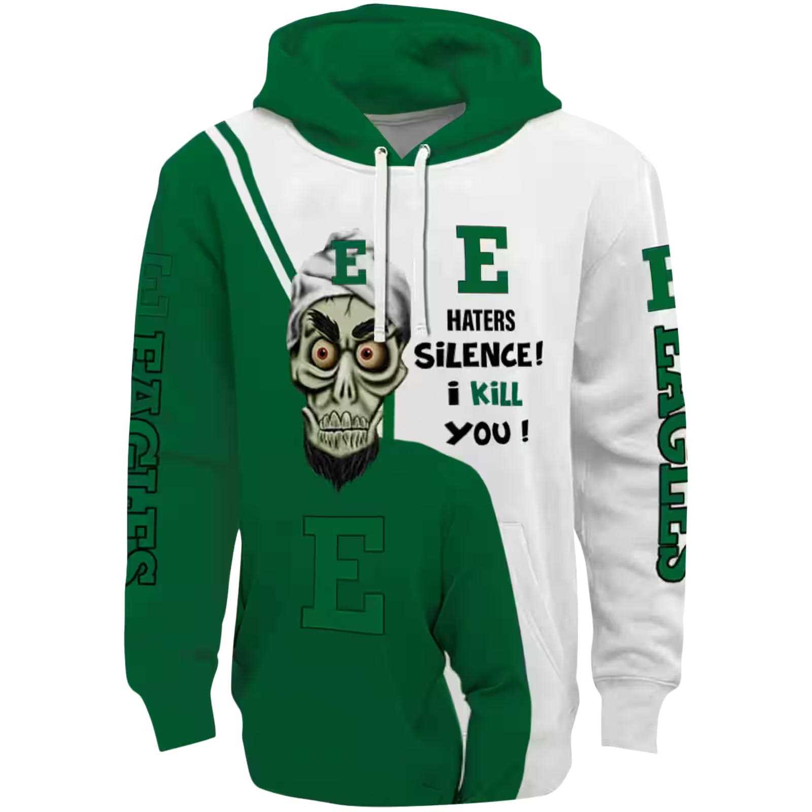 Eastern Michigan Eagles Achmed Skull Green Hoodie
