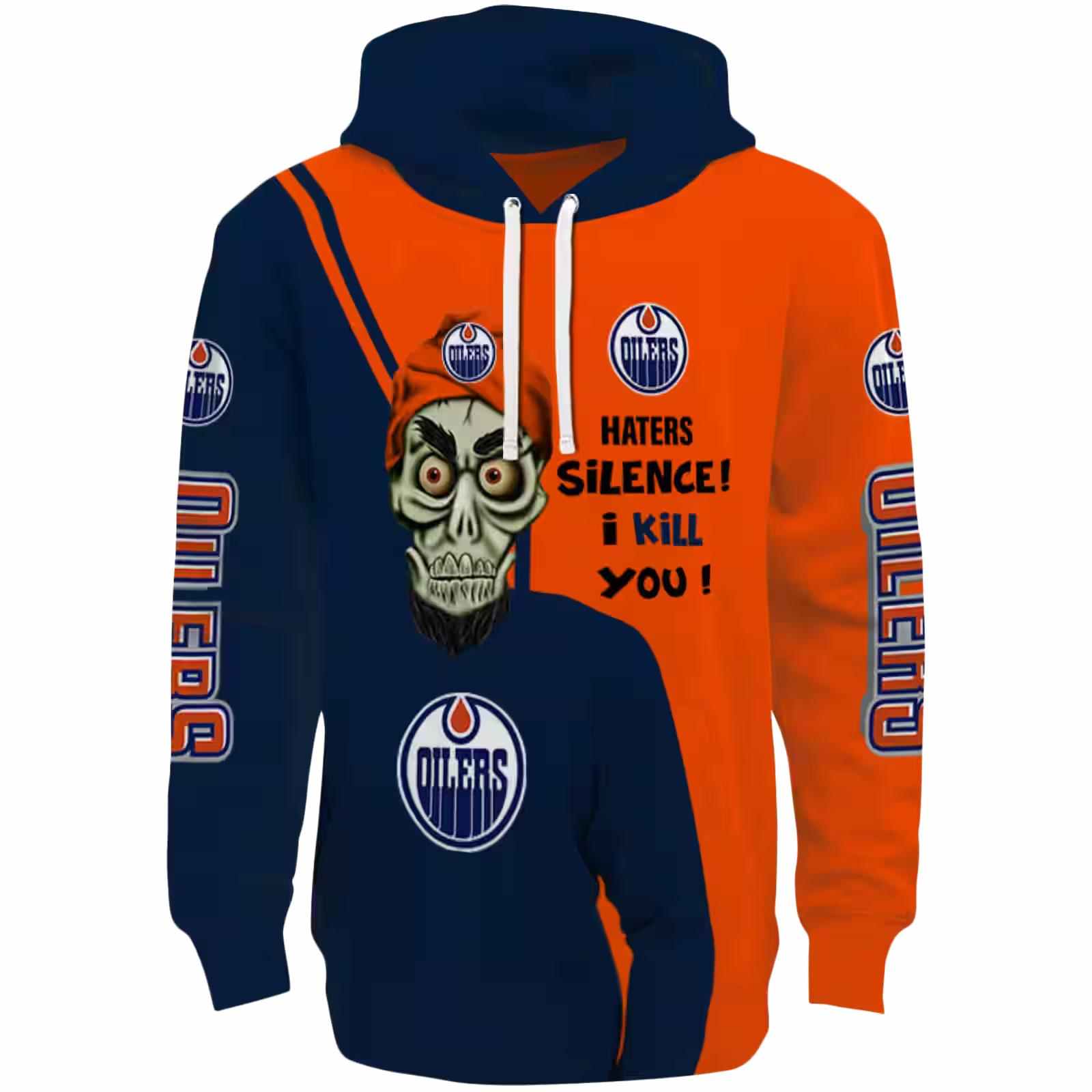 Edmonton Oilers Achmed Skull Blue Hoodie