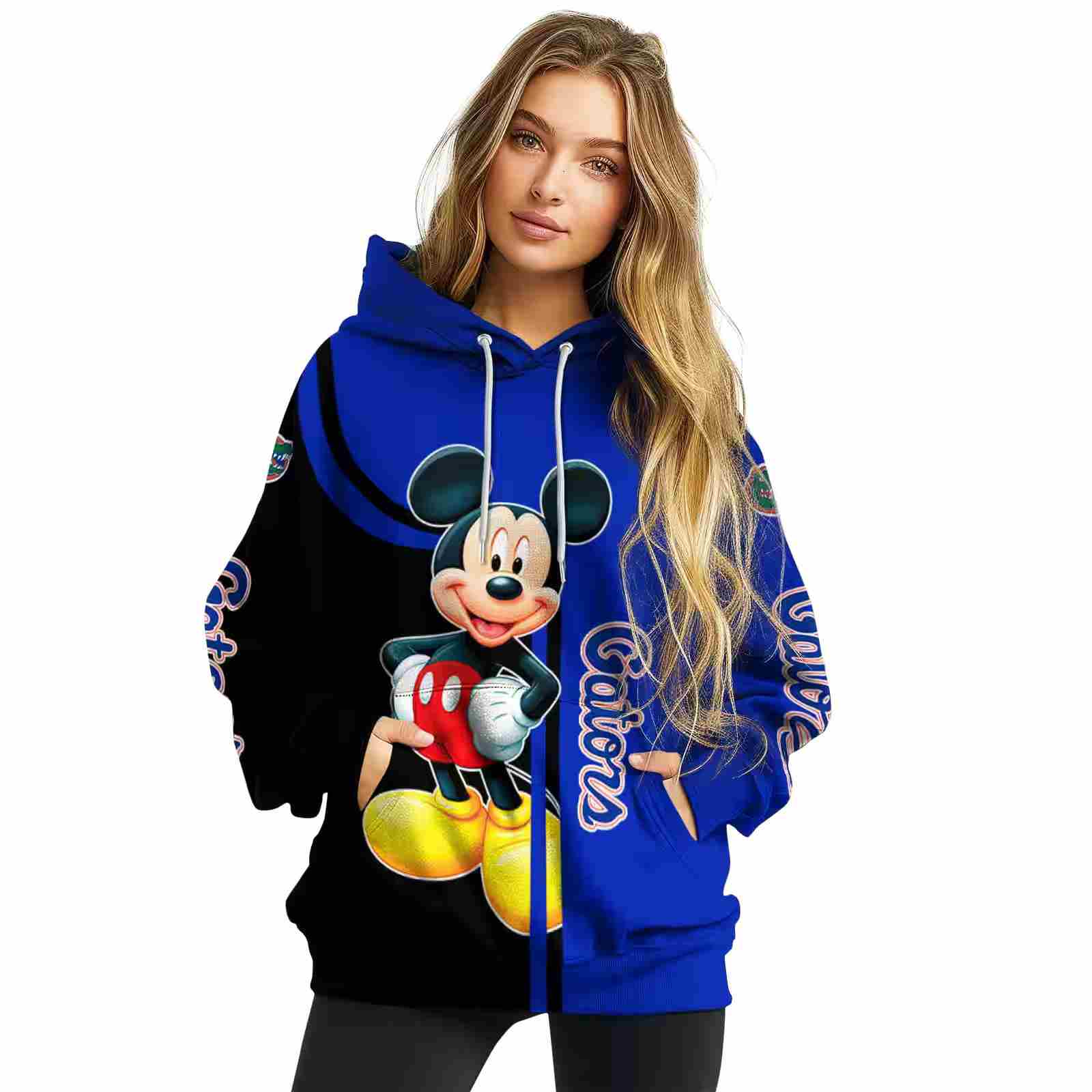 florida gators mickey mouse blue black hoodie high quality