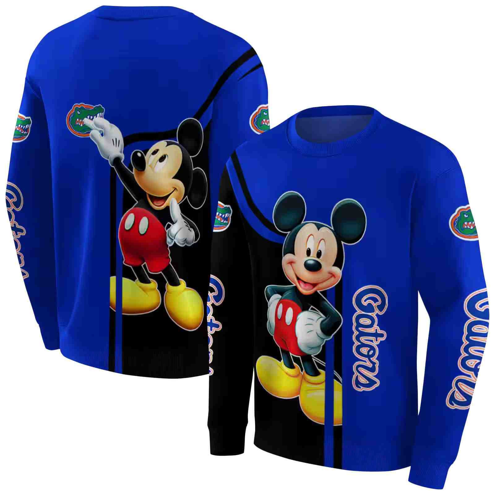 florida gators mickey mouse blue black hoodie premium grade