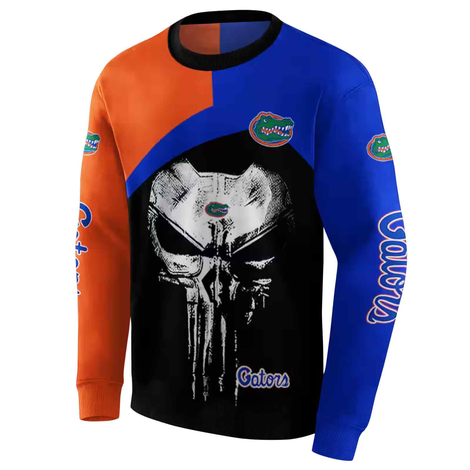 florida gators skull punisher orange black hoodie new arrival