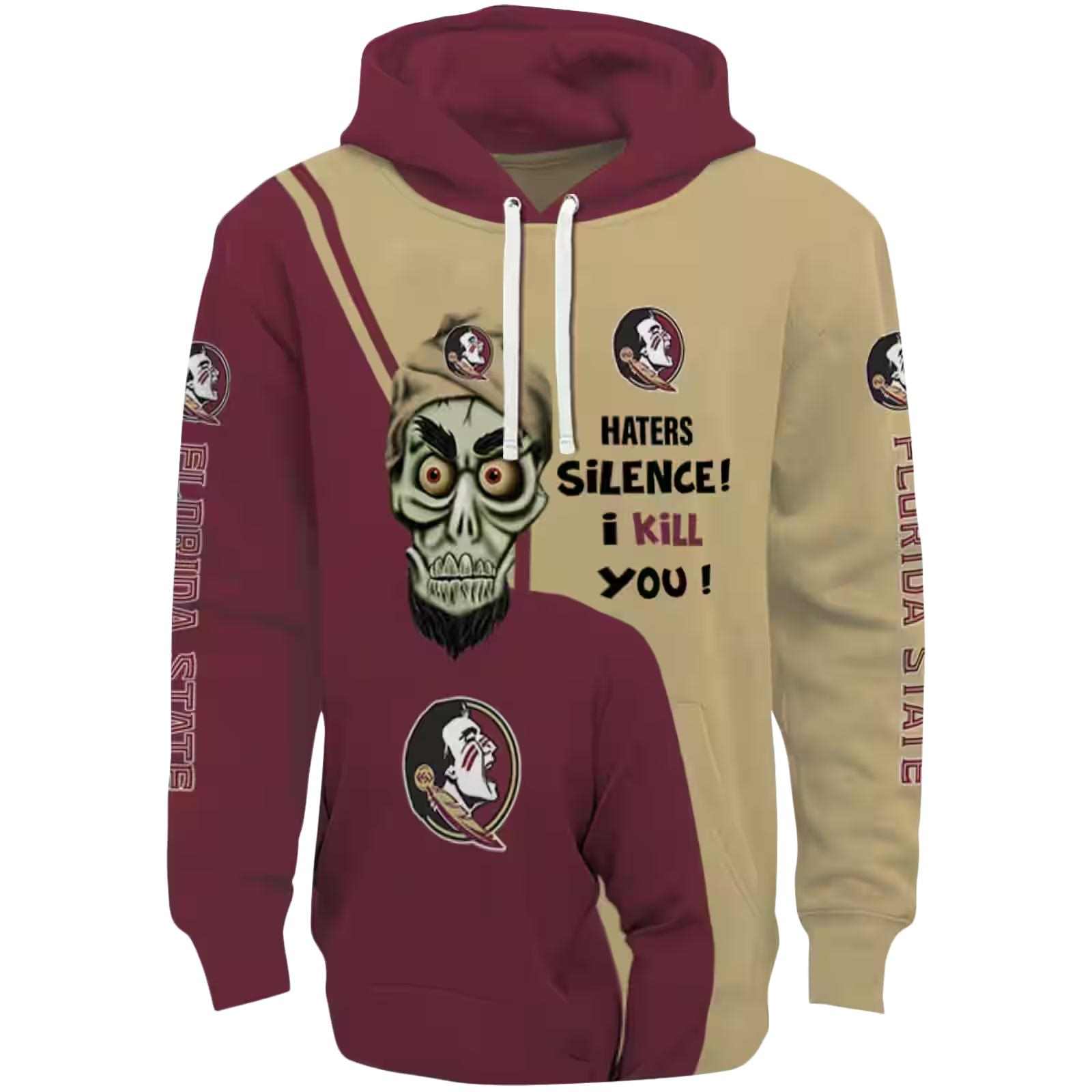 Florida State Seminoles Achmed Skull Garnet Hoodie