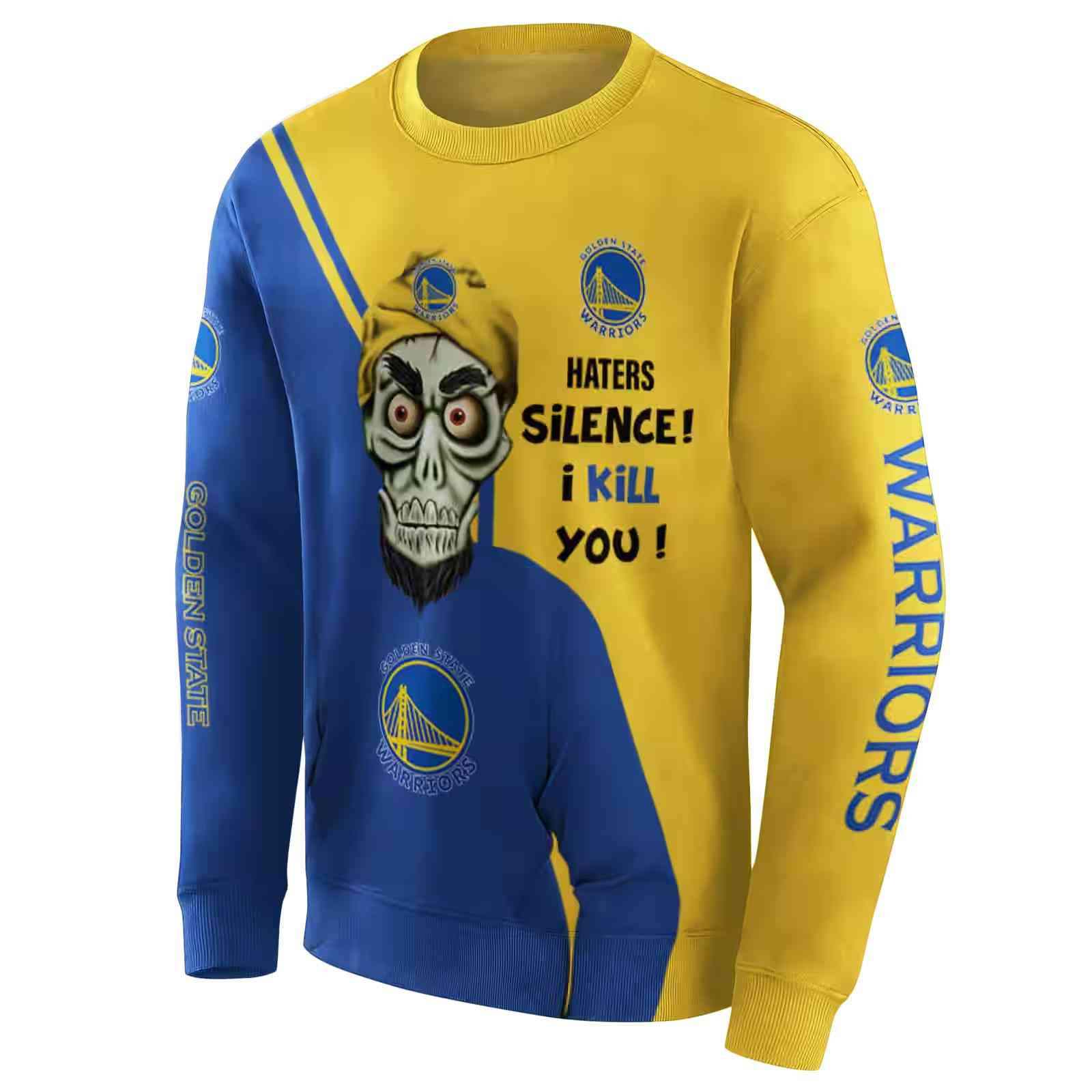 golden state warriors achmed skull blue hoodie new arrival