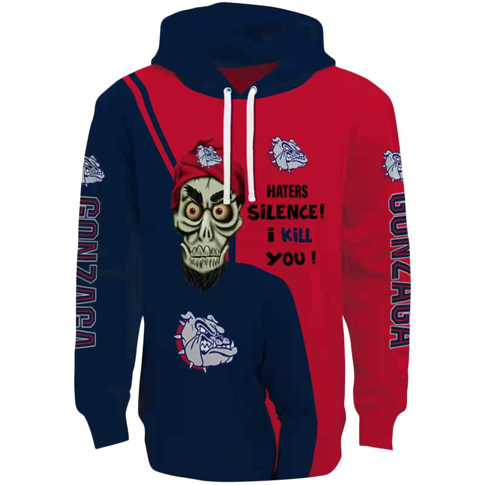 Gonzaga Bulldogs Achmed Skull Blue Hoodie