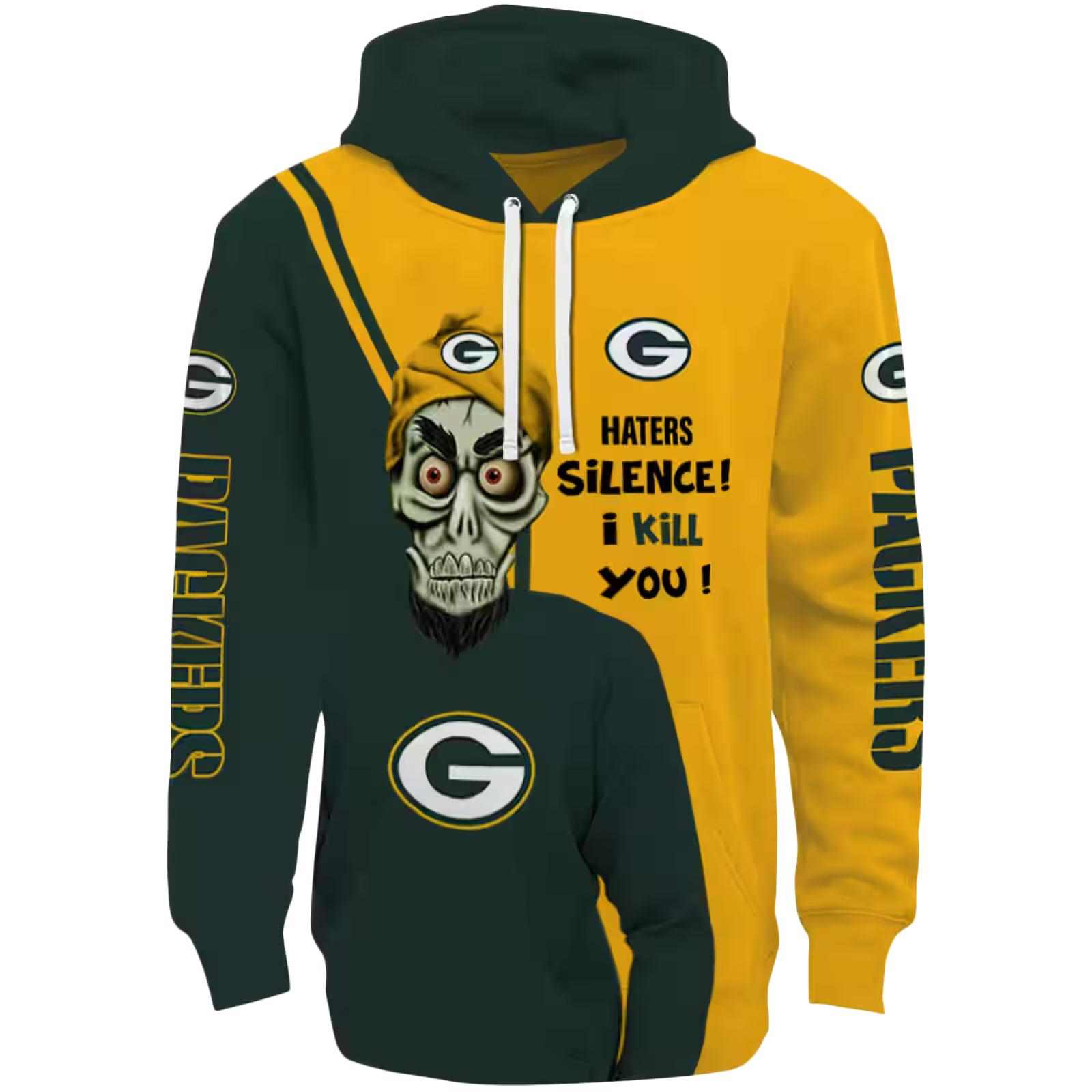 Green Bay Packers Achmed Skull Green Hoodie