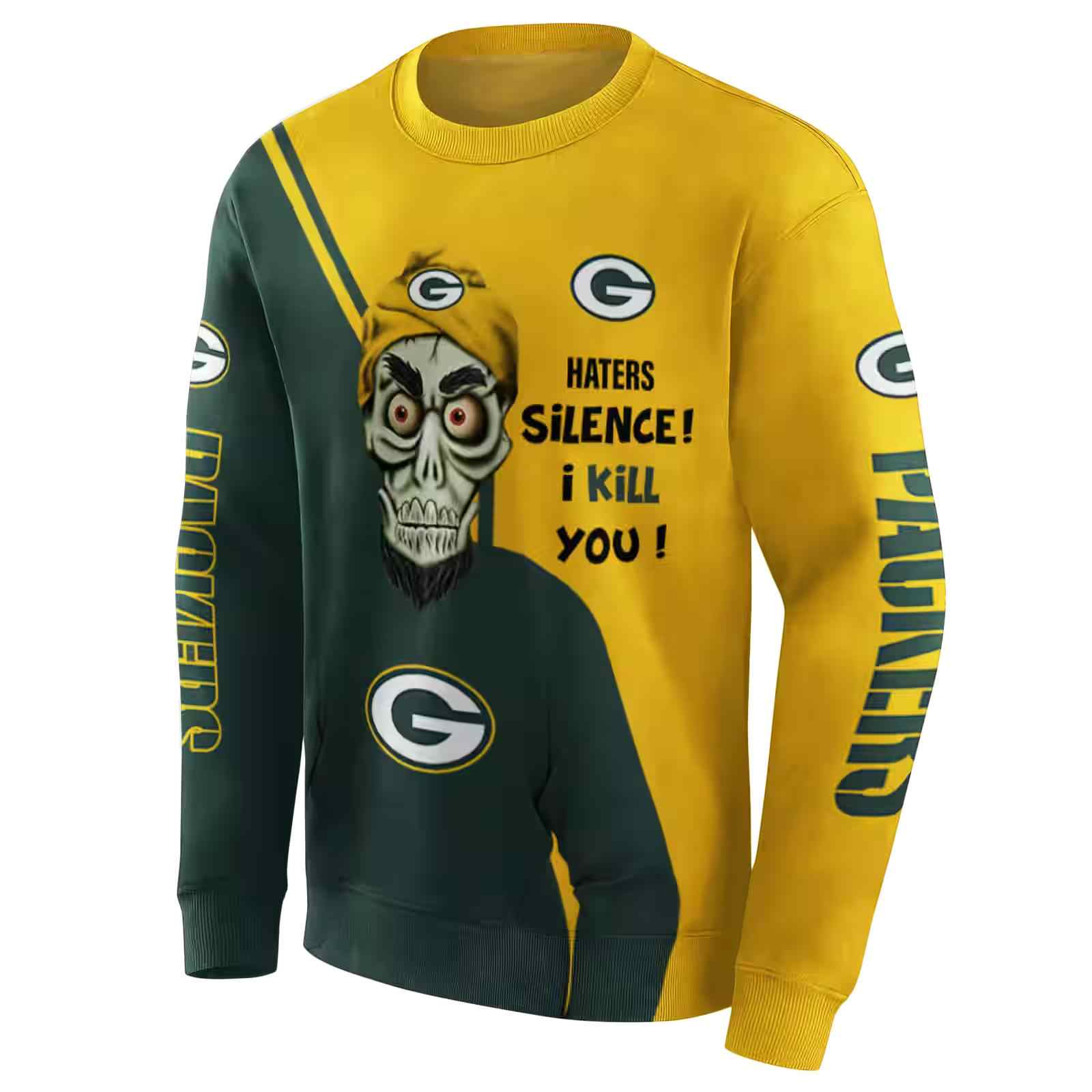 green bay packers achmed skull green hoodie new arrival