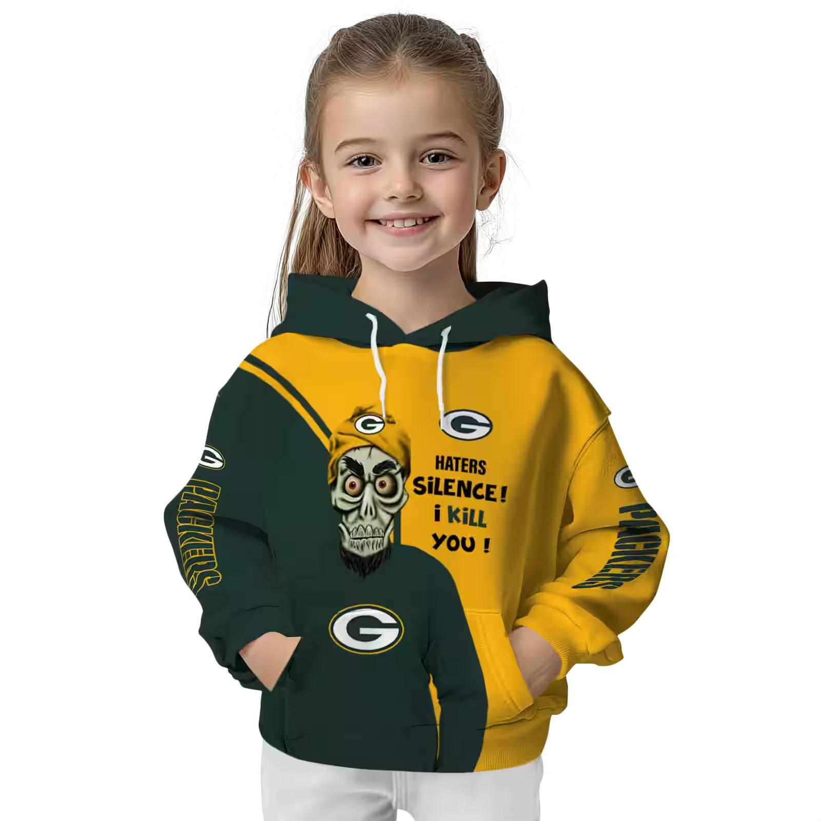 green bay packers achmed skull green hoodie top rated