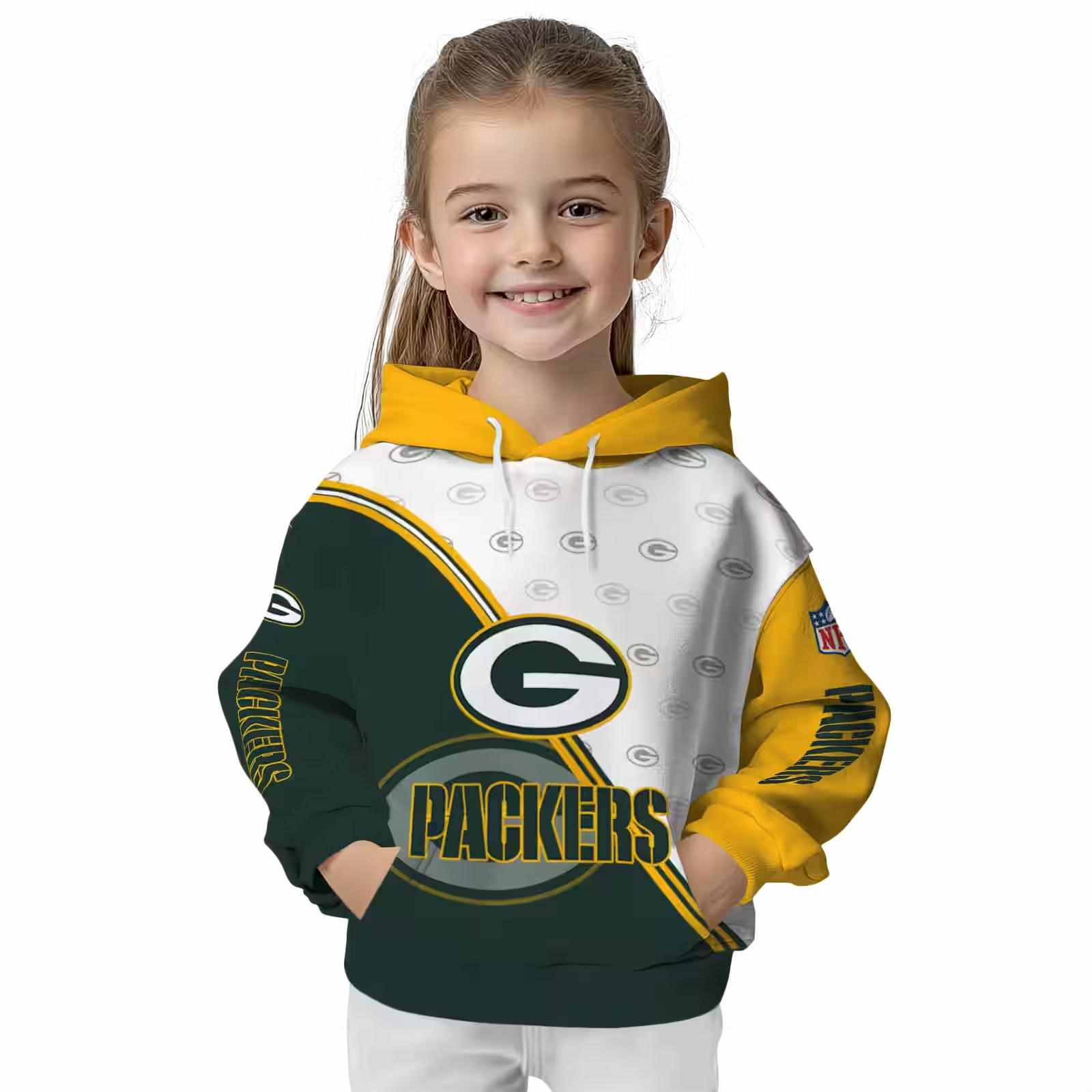 green bay packers diagonal stripe green white hoodie top rated