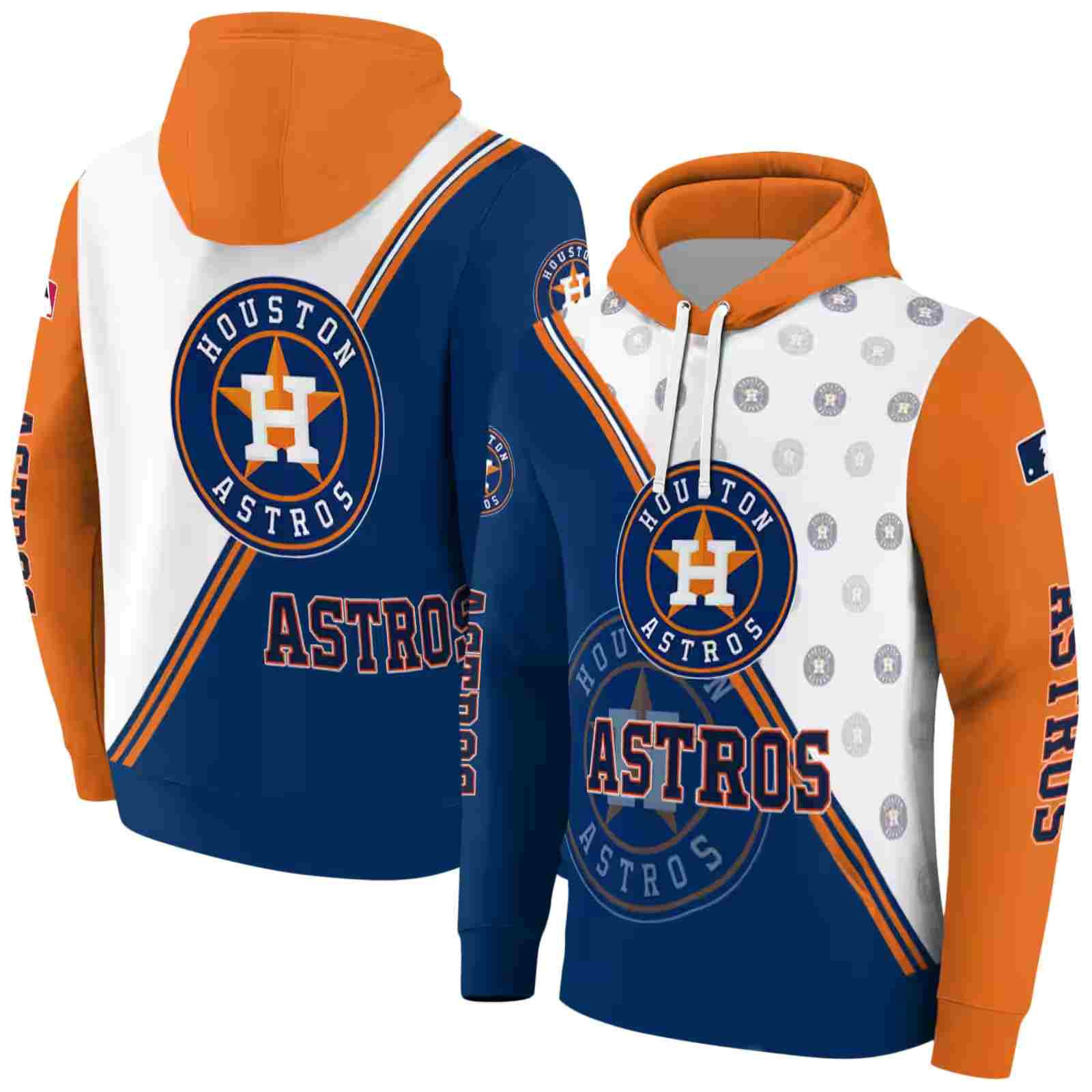 houston astros diagonal stripe blue white hoodie fashion forward