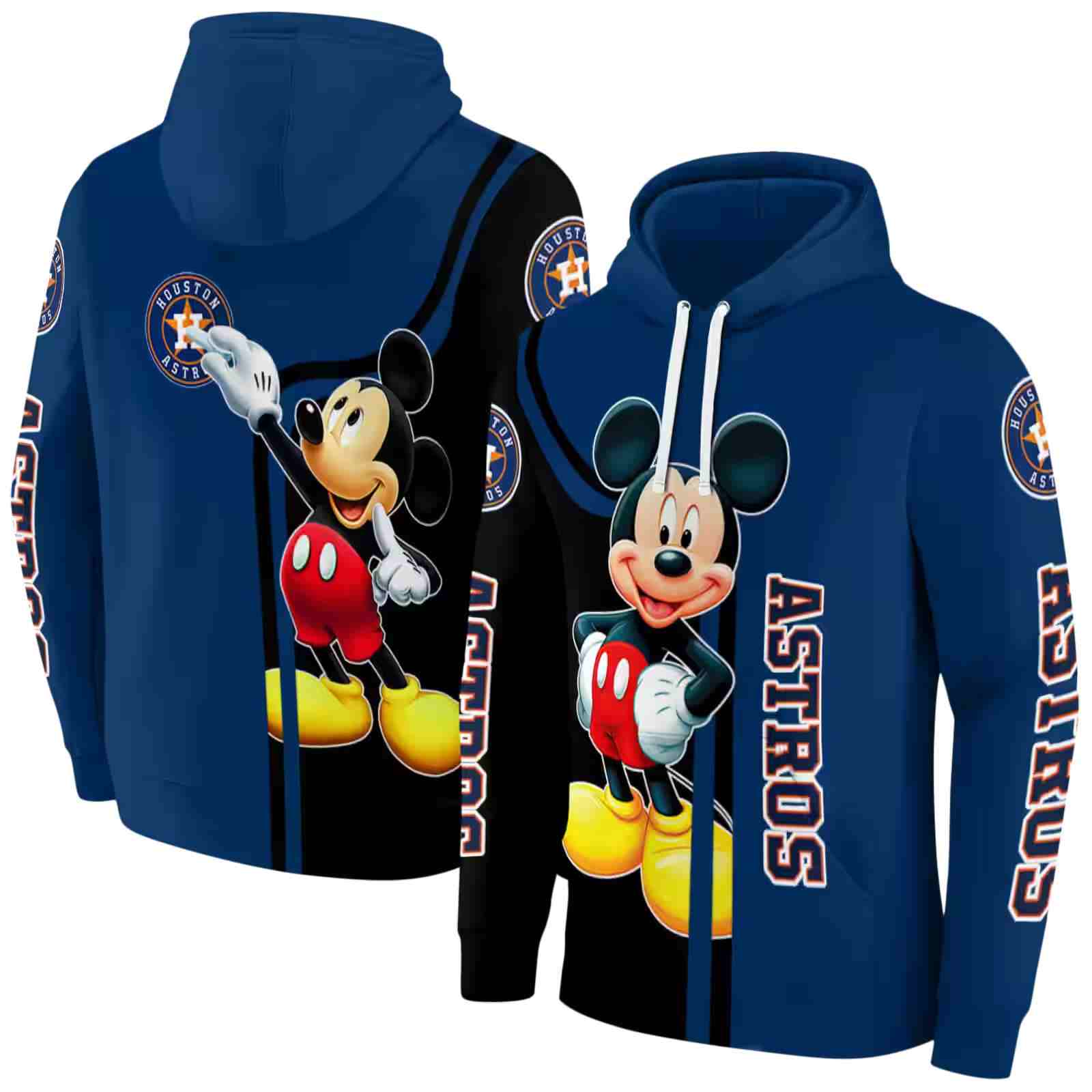 houston astros mickey mouse blue black hoodie fashion forward