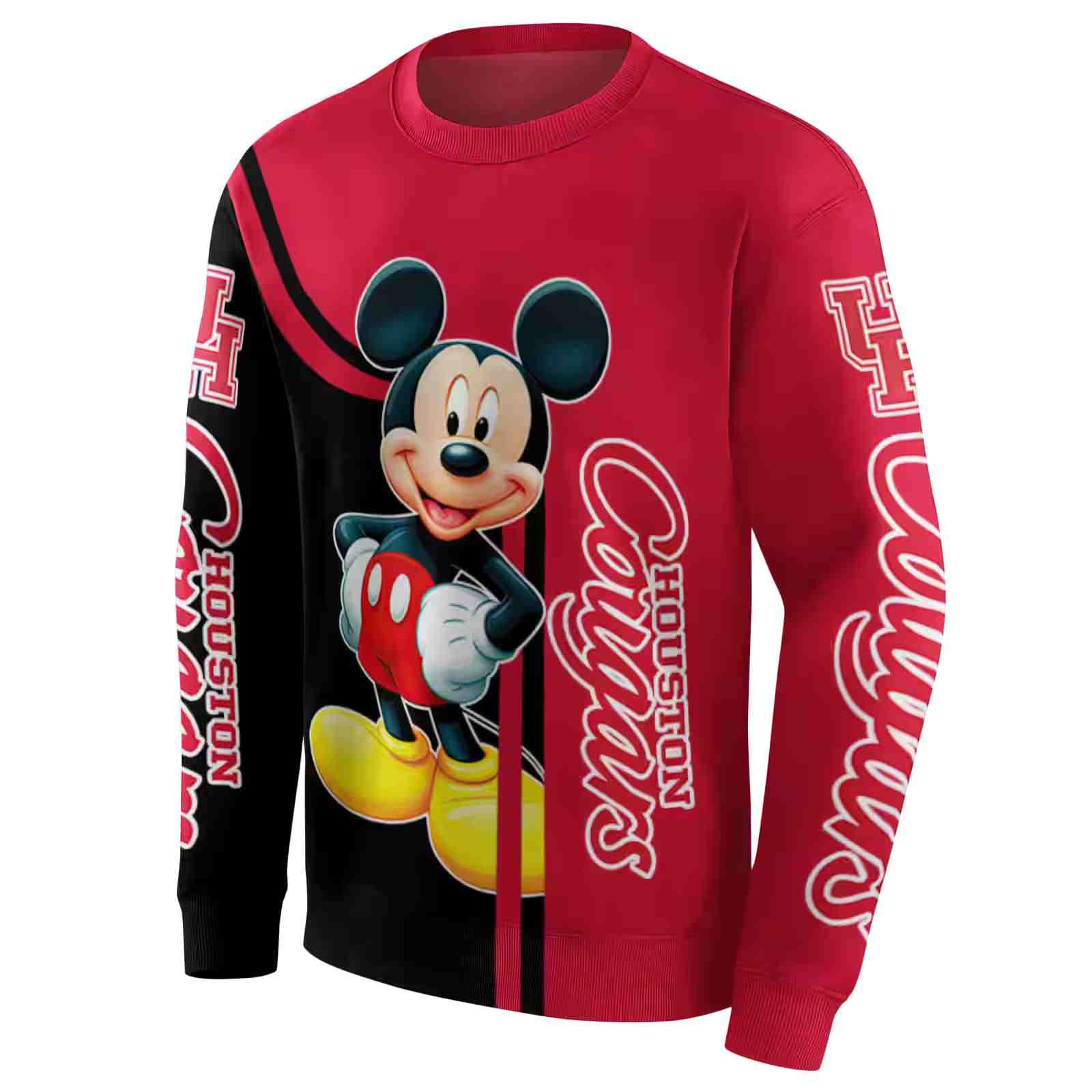 houston cougars mickey mouse red black hoodie new arrival