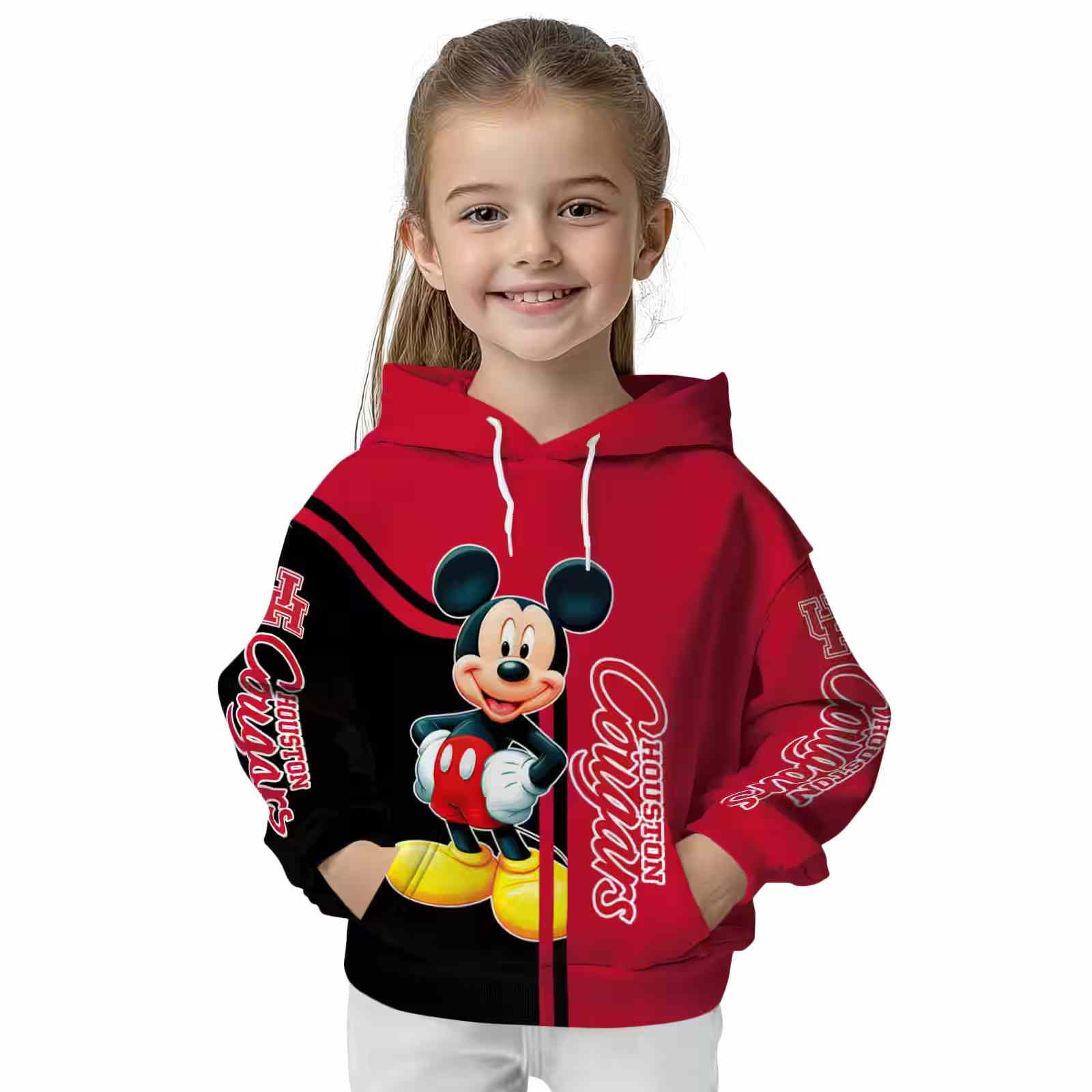 houston cougars mickey mouse red black hoodie top rated