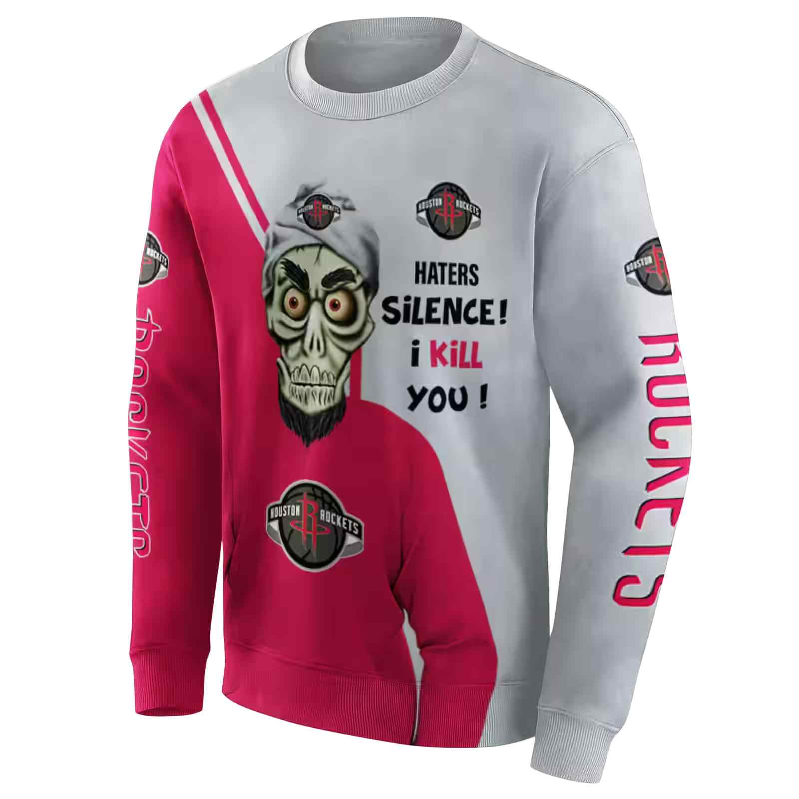 houston rockets achmed skull red hoodie new arrival