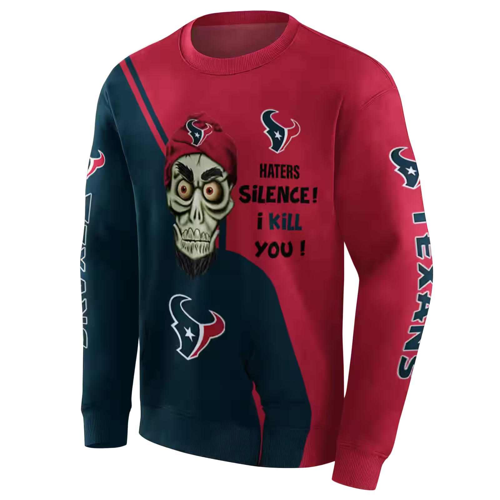 houston texans achmed skull blue hoodie new arrival