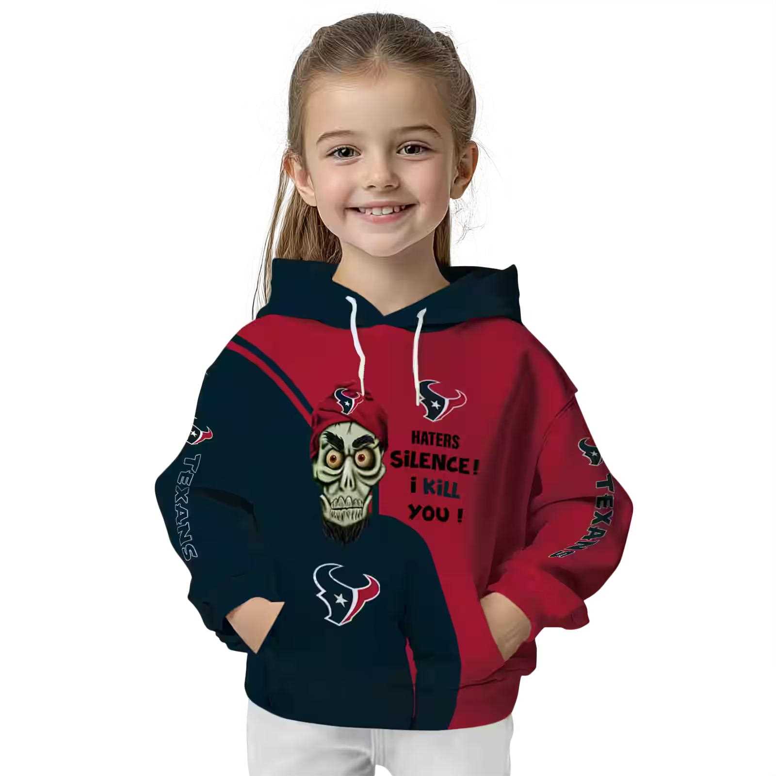 houston texans achmed skull blue hoodie top rated