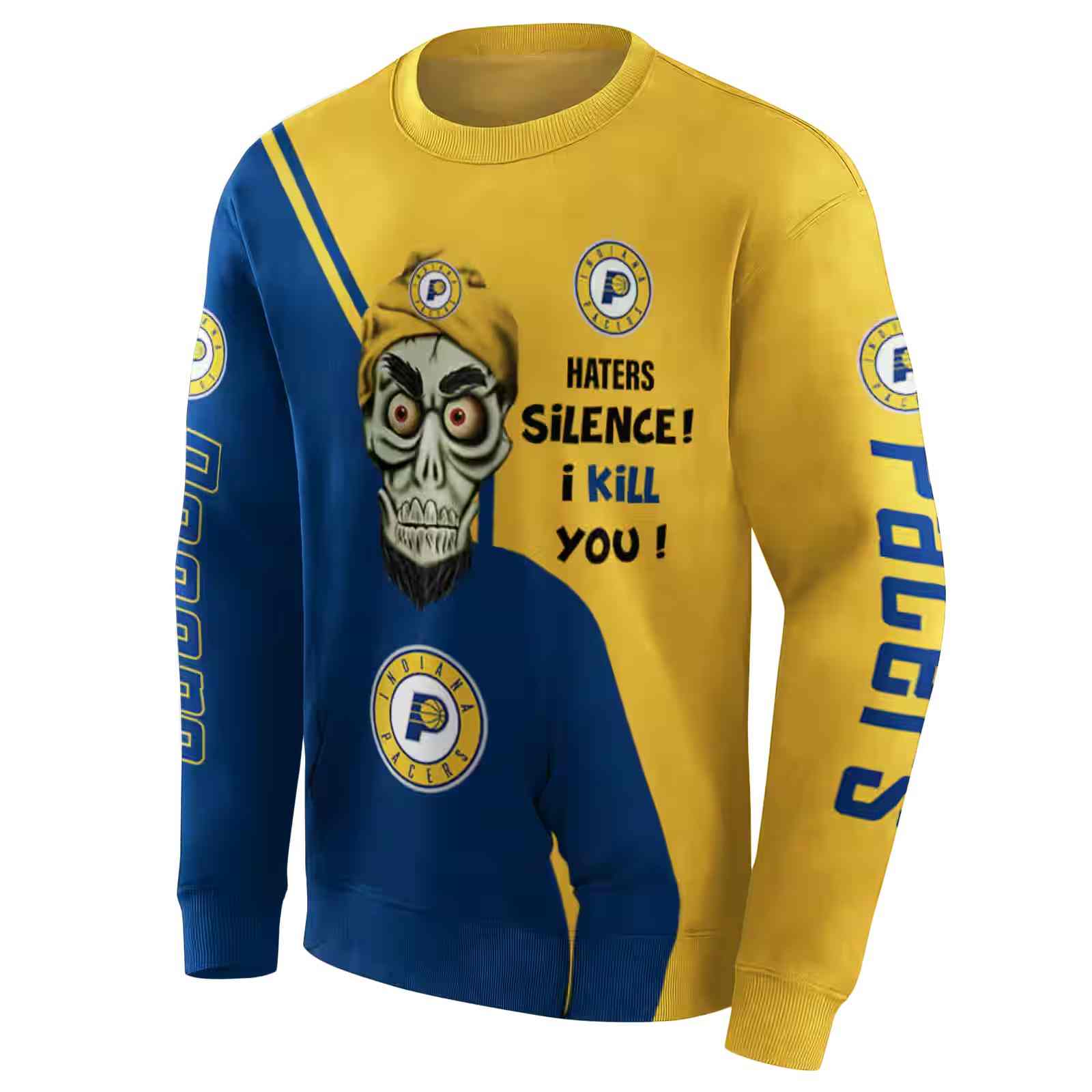 indiana pacers achmed skull blue hoodie new arrival