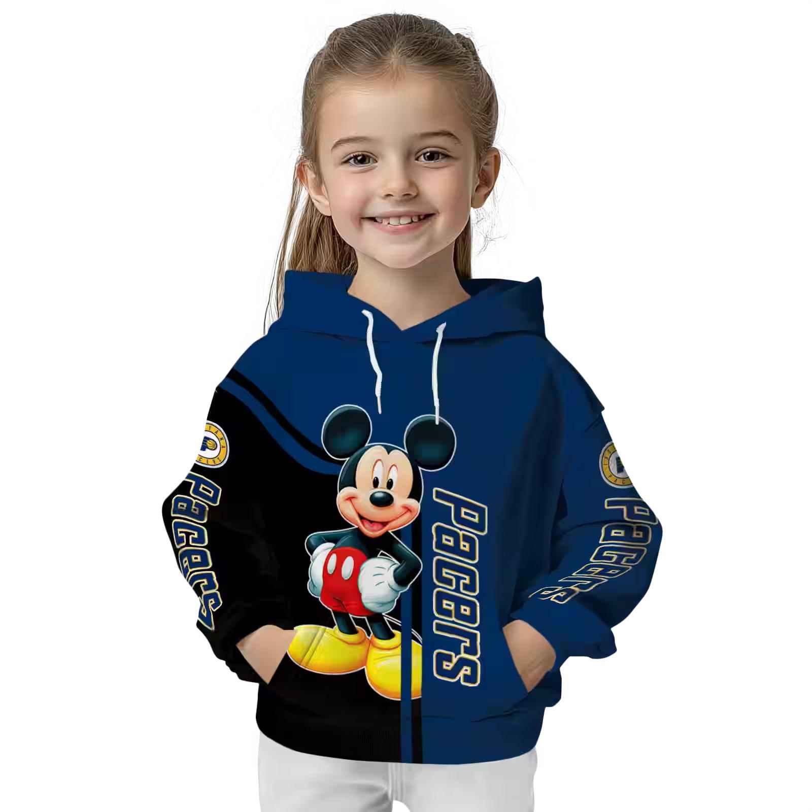 indiana pacers mickey mouse blue black hoodie top rated