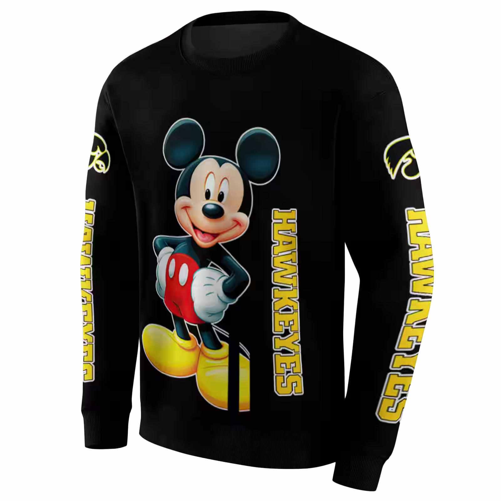 iowa hawkeyes mickey mouse black hoodie new arrival