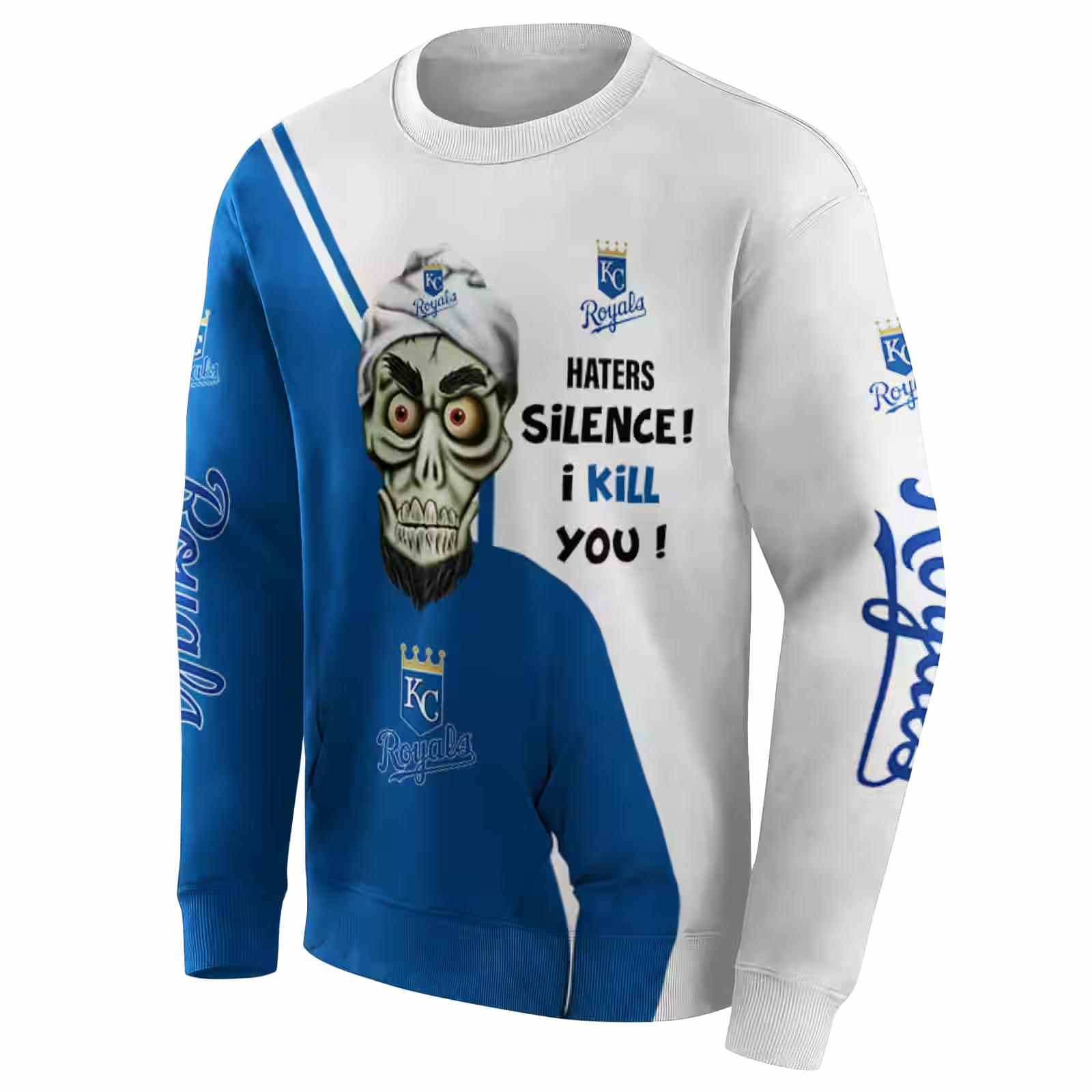 kansas city royals achmed skull royal blue hoodie new arrival