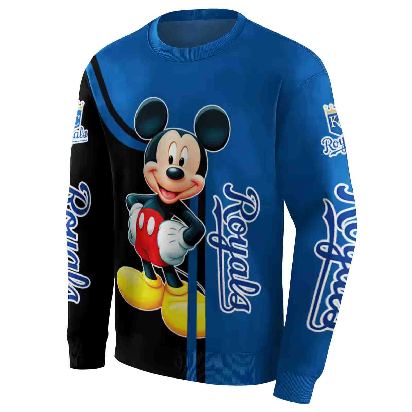 kansas city royals mickey mouse royal blue black hoodie new arrival