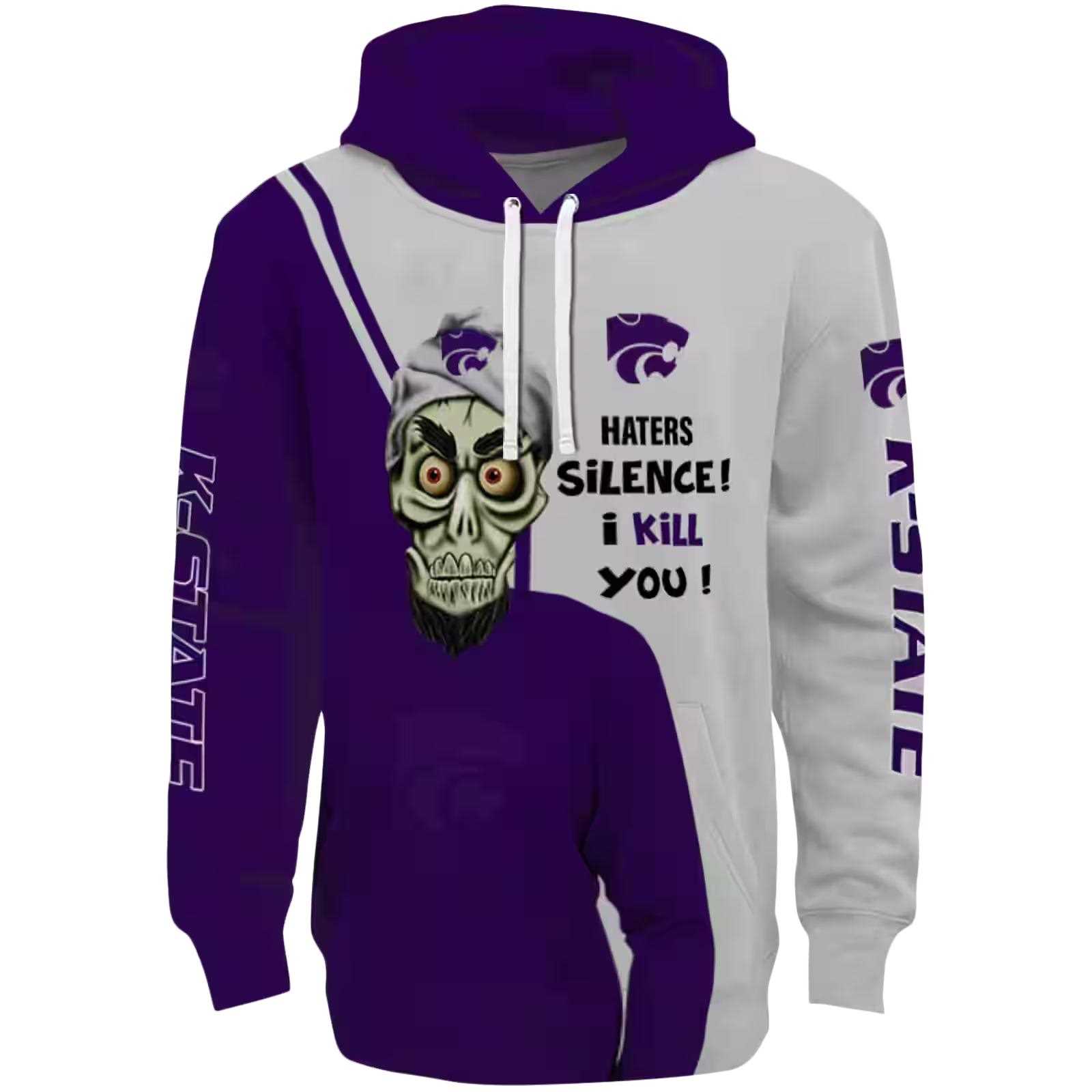 Kansas State Wildcats Achmed Skull Purple Hoodie