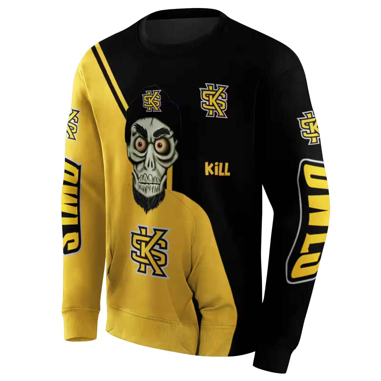 kennesaw state owls achmed skull gold hoodie new arrival