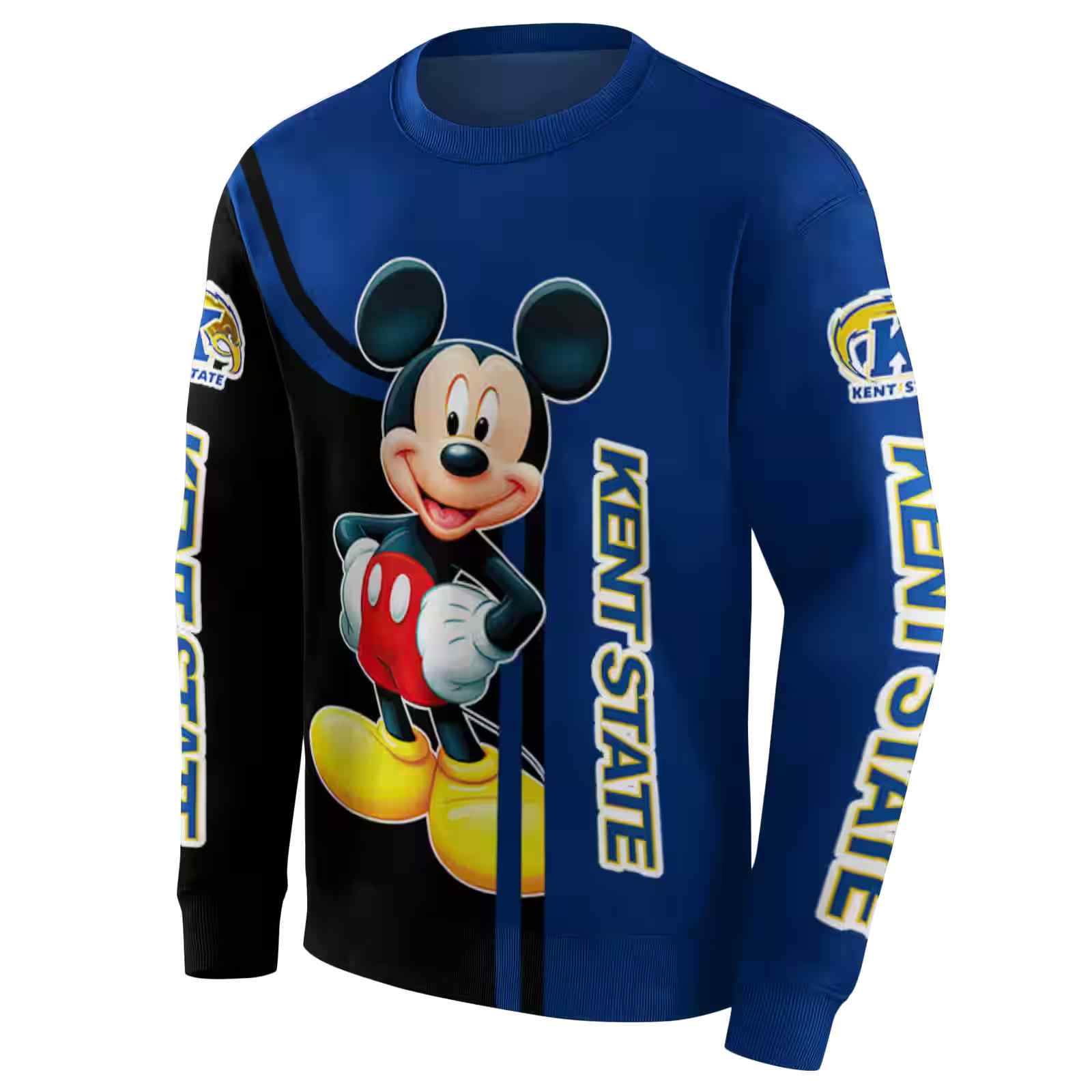 kent state golden flashes mickey mouse navy blue black hoodie new arrival