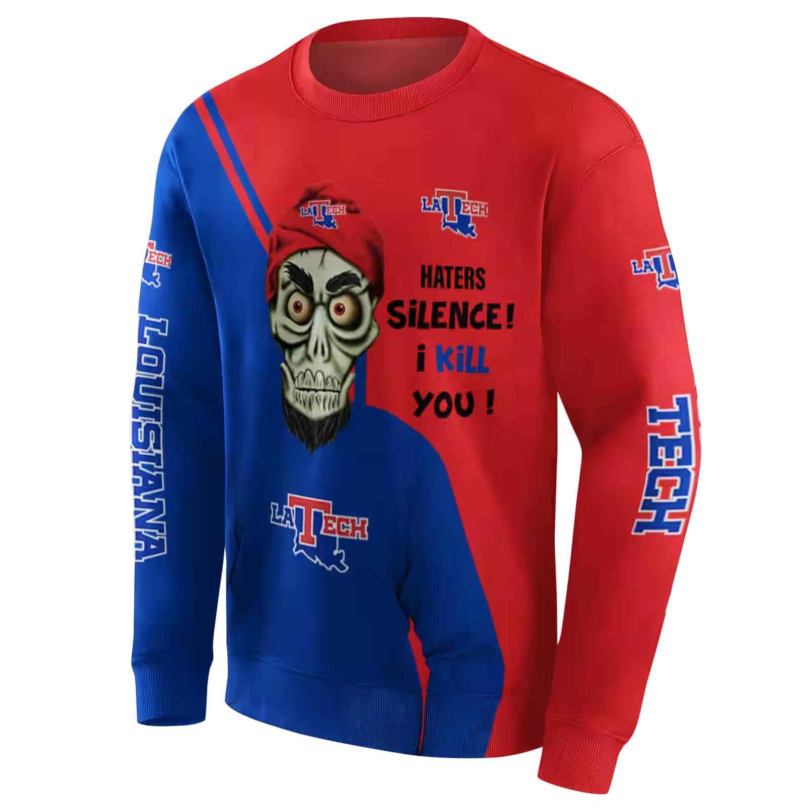 la tech achmed skull blue hoodie new arrival