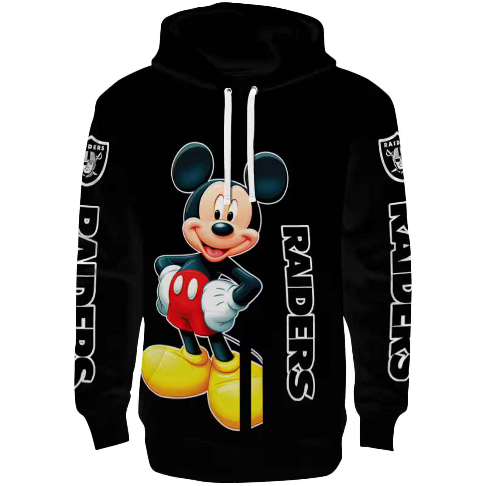 Las Vegas Raiders Mickey Mouse Black Hoodie