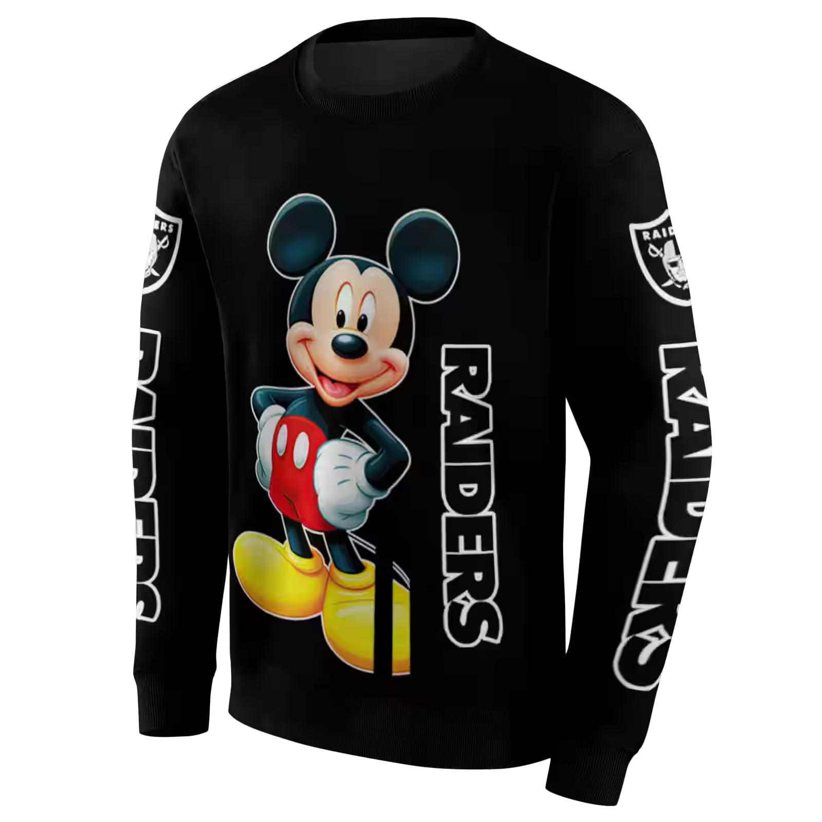 las vegas raiders mickey mouse black hoodie new arrival