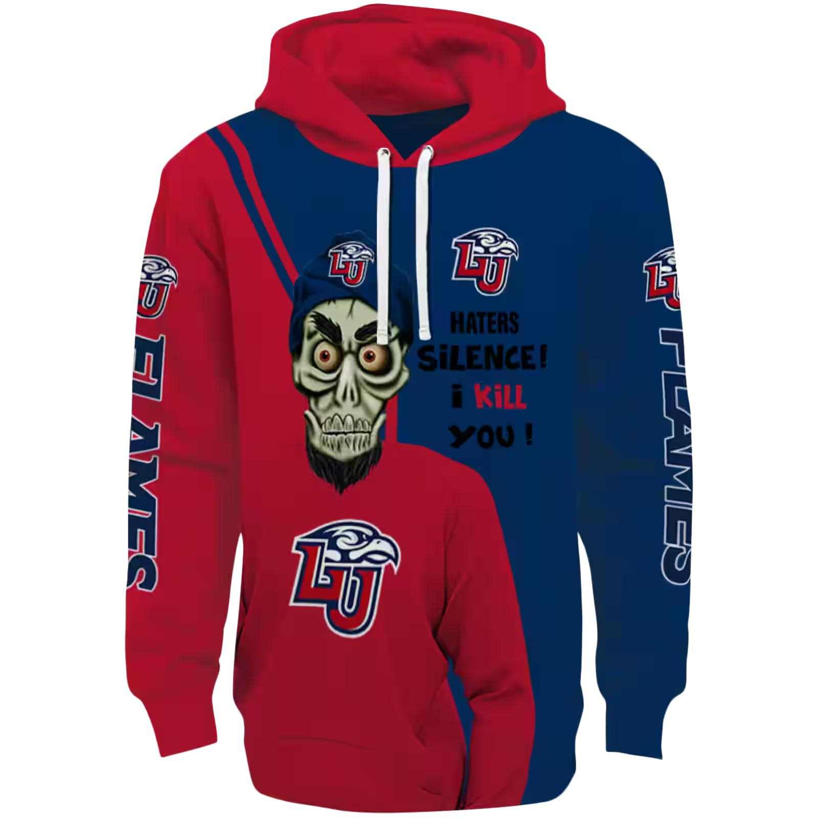 Liberty Flames Achmed Skull Red Hoodie